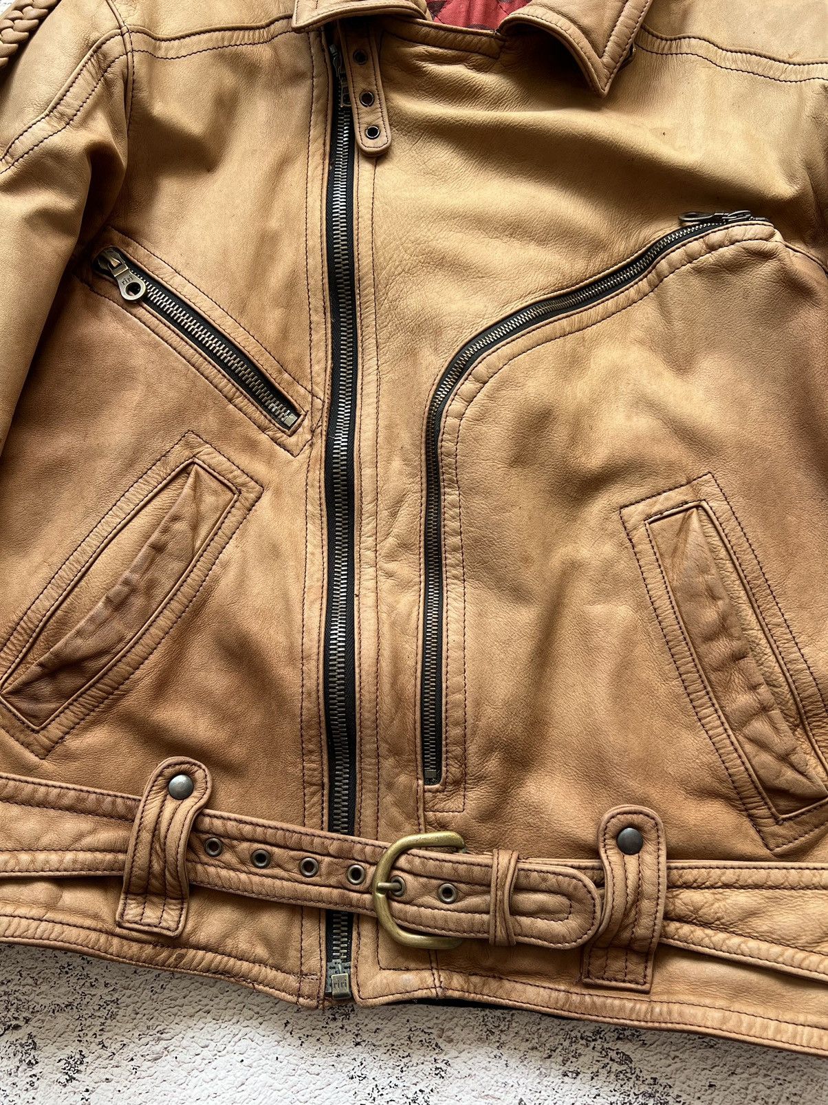 Dainese Dainese Italy Vintage Leather Biker Jacket Racing (50) Size US M / EU 48-50 / 2 - 14 Thumbnail
