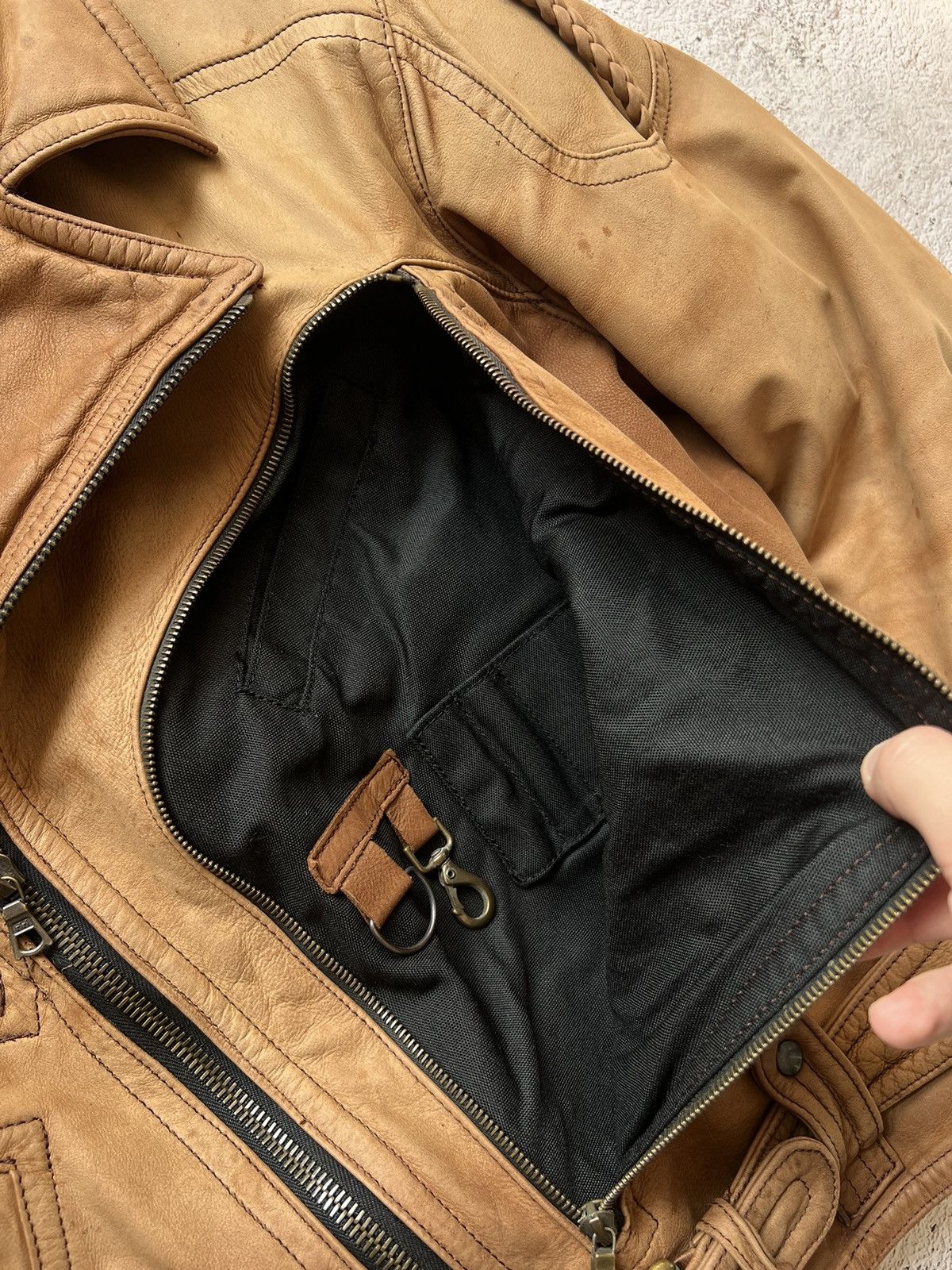 Dainese Dainese Italy Vintage Leather Biker Jacket Racing (50) Size US M / EU 48-50 / 2 - 17 Thumbnail