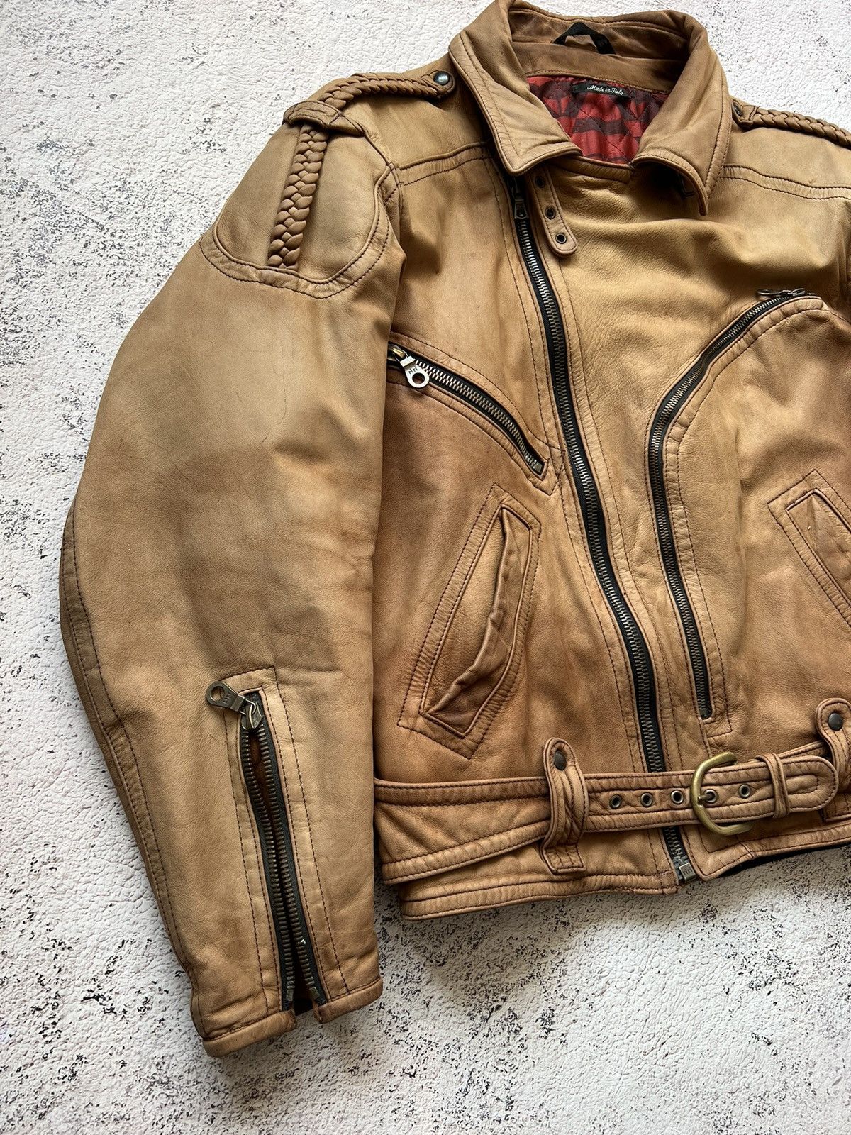 Dainese Dainese Italy Vintage Leather Biker Jacket Racing (50) Size US M / EU 48-50 / 2 - 11 Thumbnail