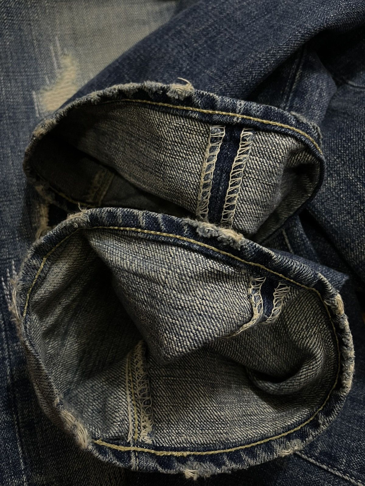 Kapital × Spellbound Spellbound Distressed Denim Jeans Size US 32 / EU 48 - 7 Thumbnail
