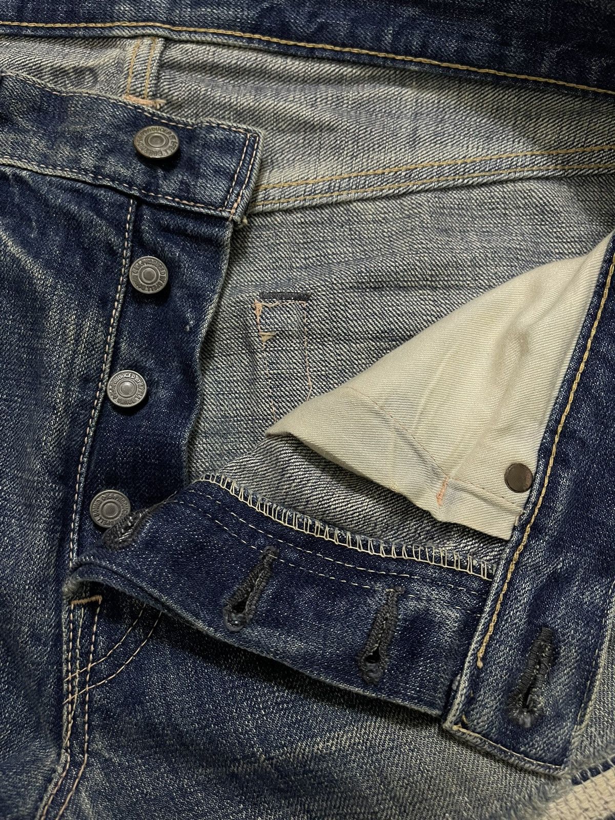 Kapital × Spellbound Spellbound Distressed Denim Jeans Size US 32 / EU 48 - 8 Thumbnail