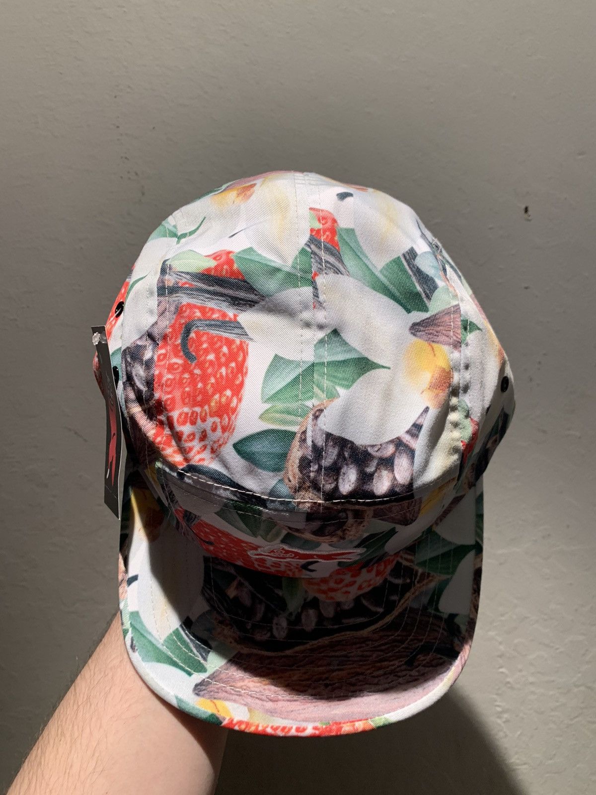 Billionaire Boys Club × Icecream × Pharrell *RARE* Ice Cream Tropical Fruit/Floral/Cacao Print Camp Cap Size ONE SIZE - 2 Thumbnail