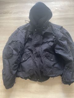 Balenciaga Destroyed bomber jacket size 2 | Grailed