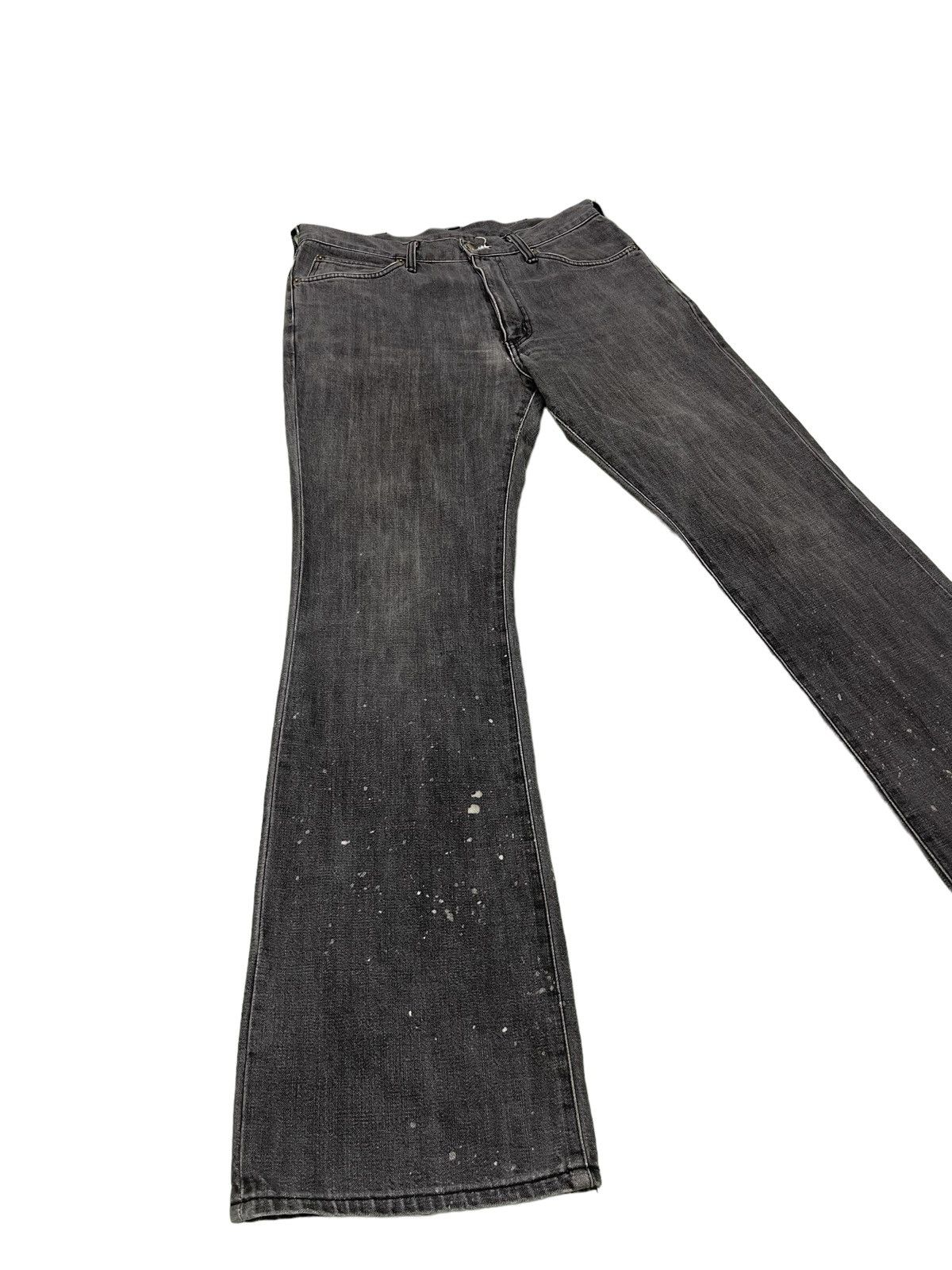 image of Hype Flare Jeans Wrangler Japan Painter Denim Boot Cut 38 in Faded Black, Men's (Size 33)
