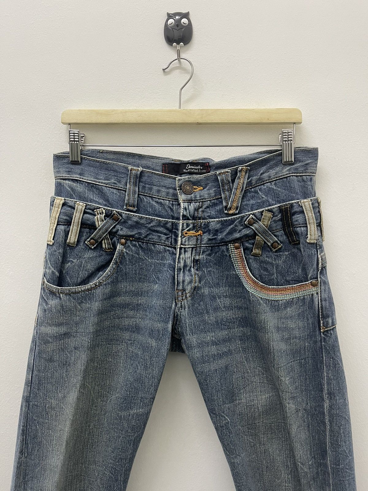 Hysteric Glamour Rare Vintage DOMINATE Handcrafted Jeans Double Waist Size US 30 / EU 46 - 5 Thumbnail