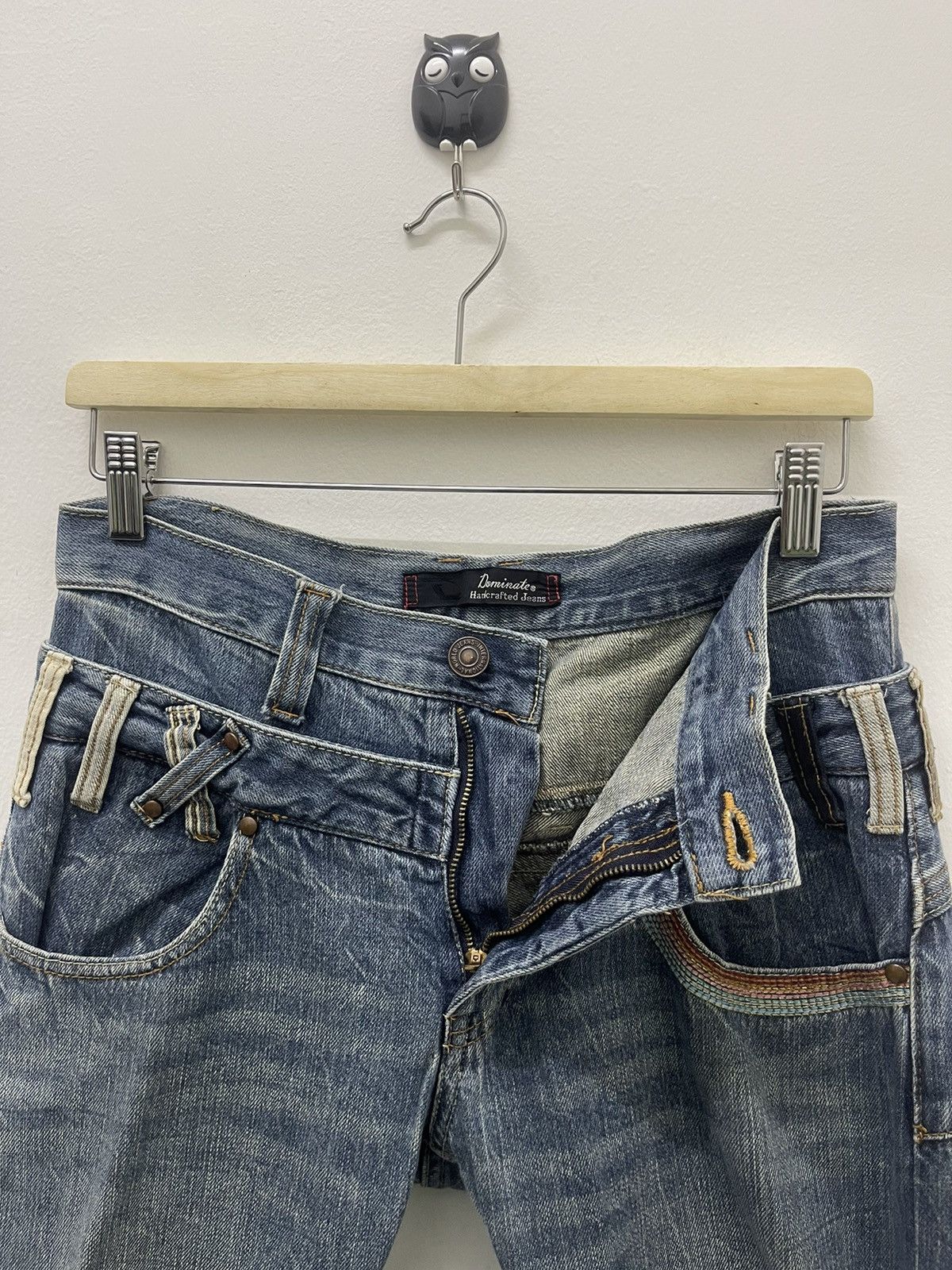 Hysteric Glamour Rare Vintage DOMINATE Handcrafted Jeans Double Waist Size US 30 / EU 46 - 8 Thumbnail