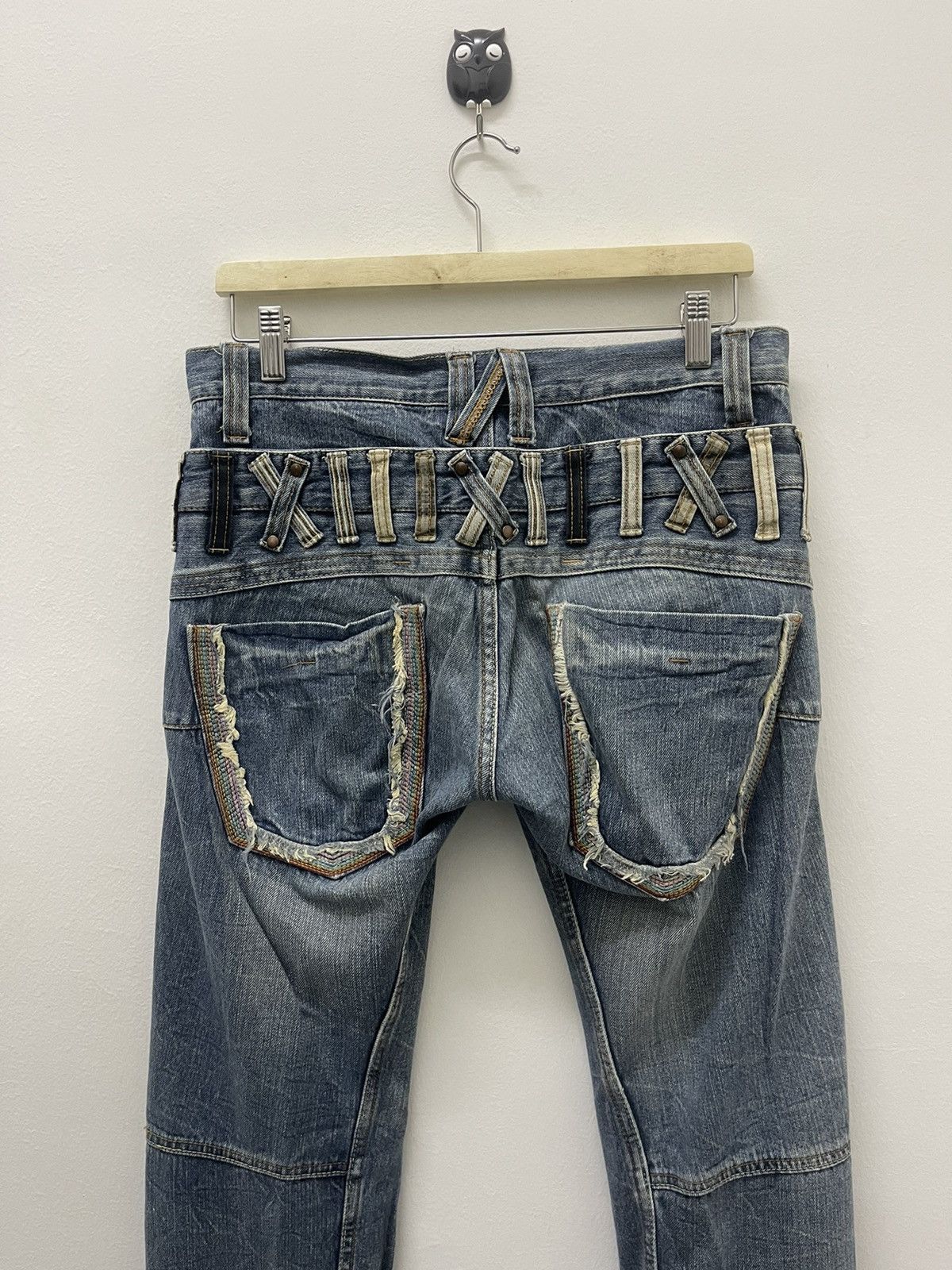 Hysteric Glamour Rare Vintage DOMINATE Handcrafted Jeans Double Waist Size US 30 / EU 46 - 2 Thumbnail