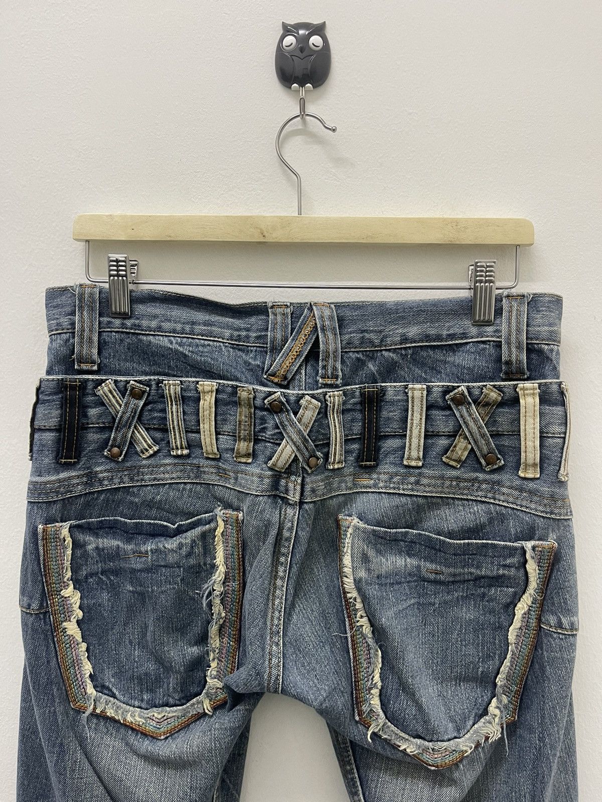 Hysteric Glamour Rare Vintage DOMINATE Handcrafted Jeans Double Waist Size US 30 / EU 46 - 3 Thumbnail