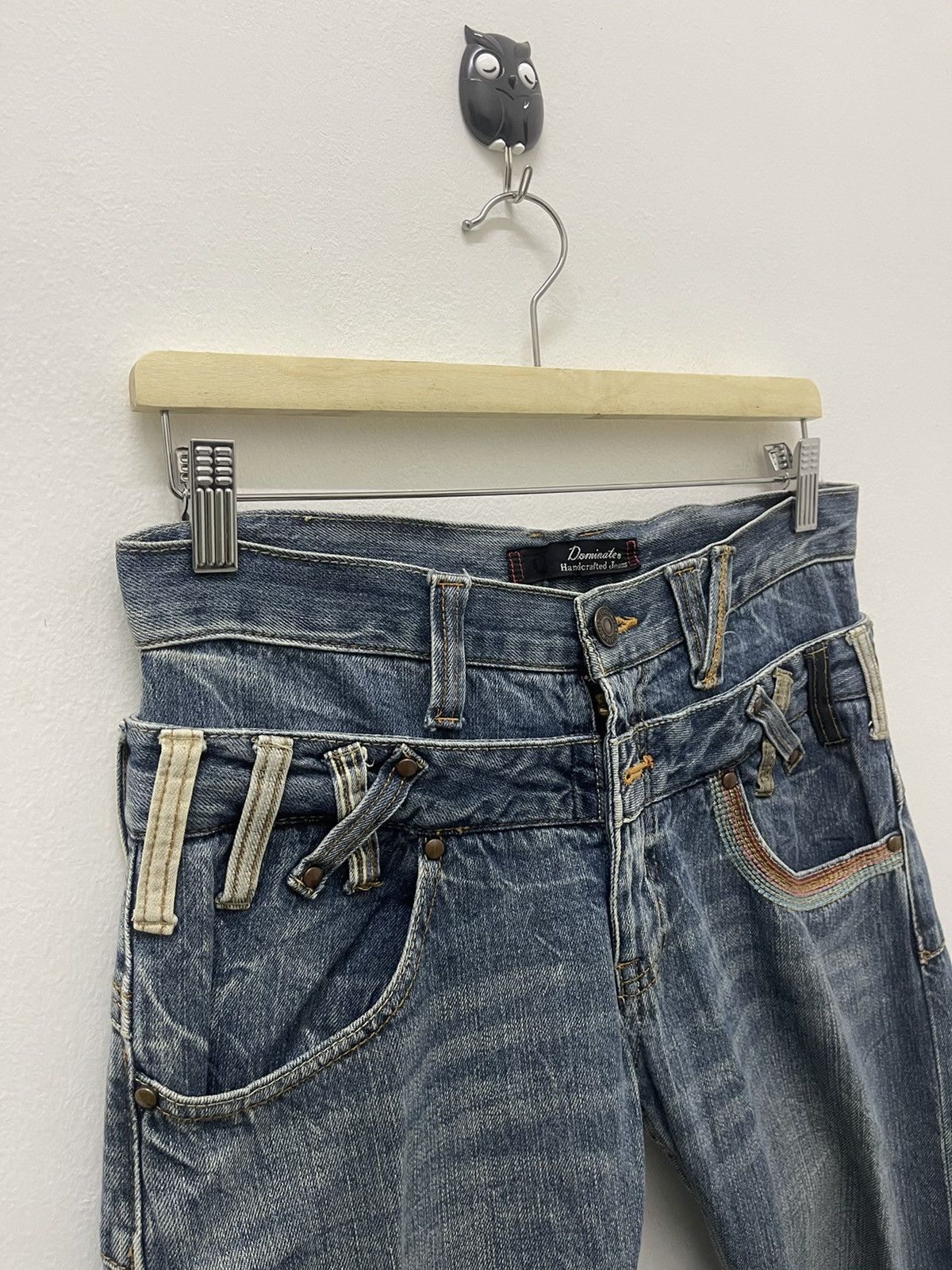 Hysteric Glamour Rare Vintage DOMINATE Handcrafted Jeans Double Waist Size US 30 / EU 46 - 7 Thumbnail