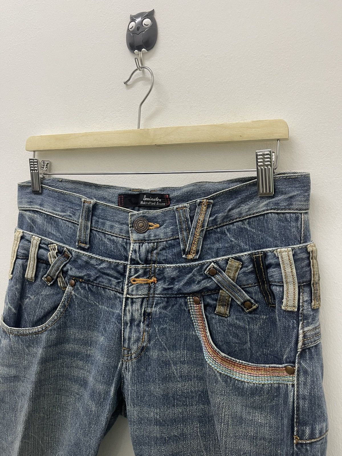 Hysteric Glamour Rare Vintage DOMINATE Handcrafted Jeans Double Waist Size US 30 / EU 46 - 6 Thumbnail