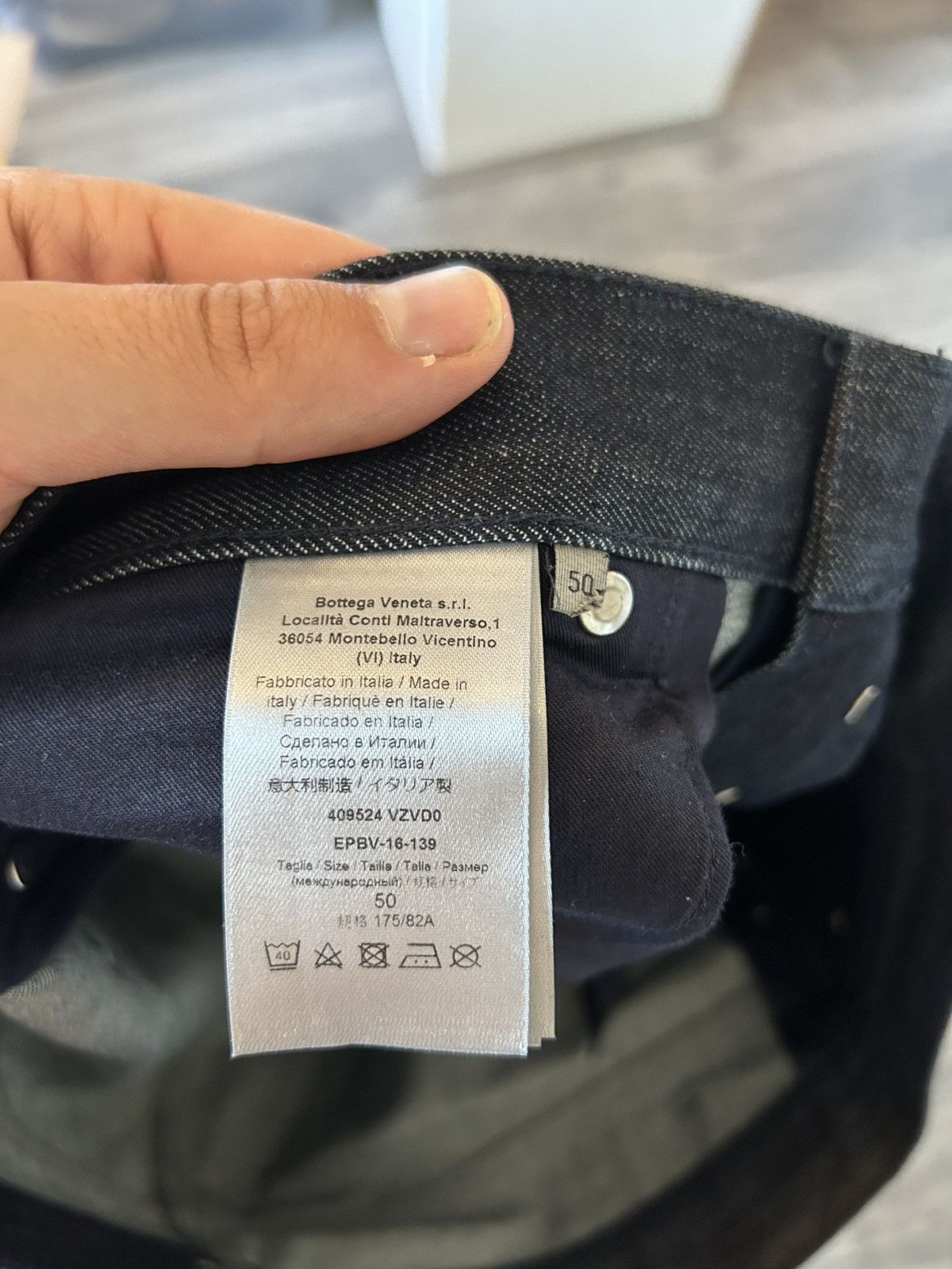 Bottega Veneta Indigo Blue Denim Jeans with Butterfly Embroidery Size US 34 / EU 50 - 17 Thumbnail