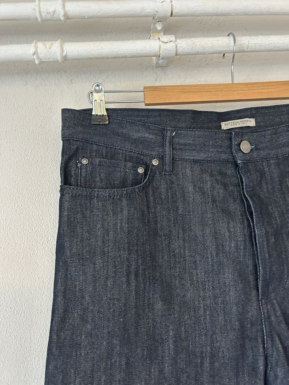 Bottega Veneta Indigo Blue Denim Jeans with Butterfly Embroidery Size US 34 / EU 50 - 2 Thumbnail