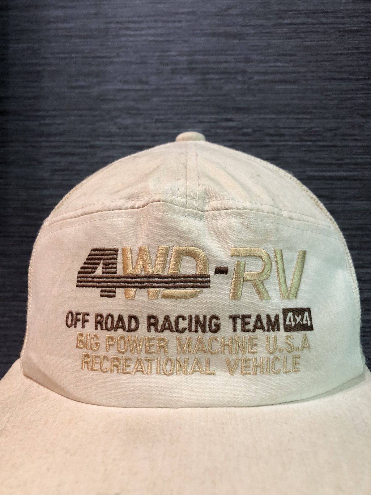 Vintage Vintage 4WD RV Racing Off Road Racing Team Hat Cap Size ONE SIZE - 2 Thumbnail