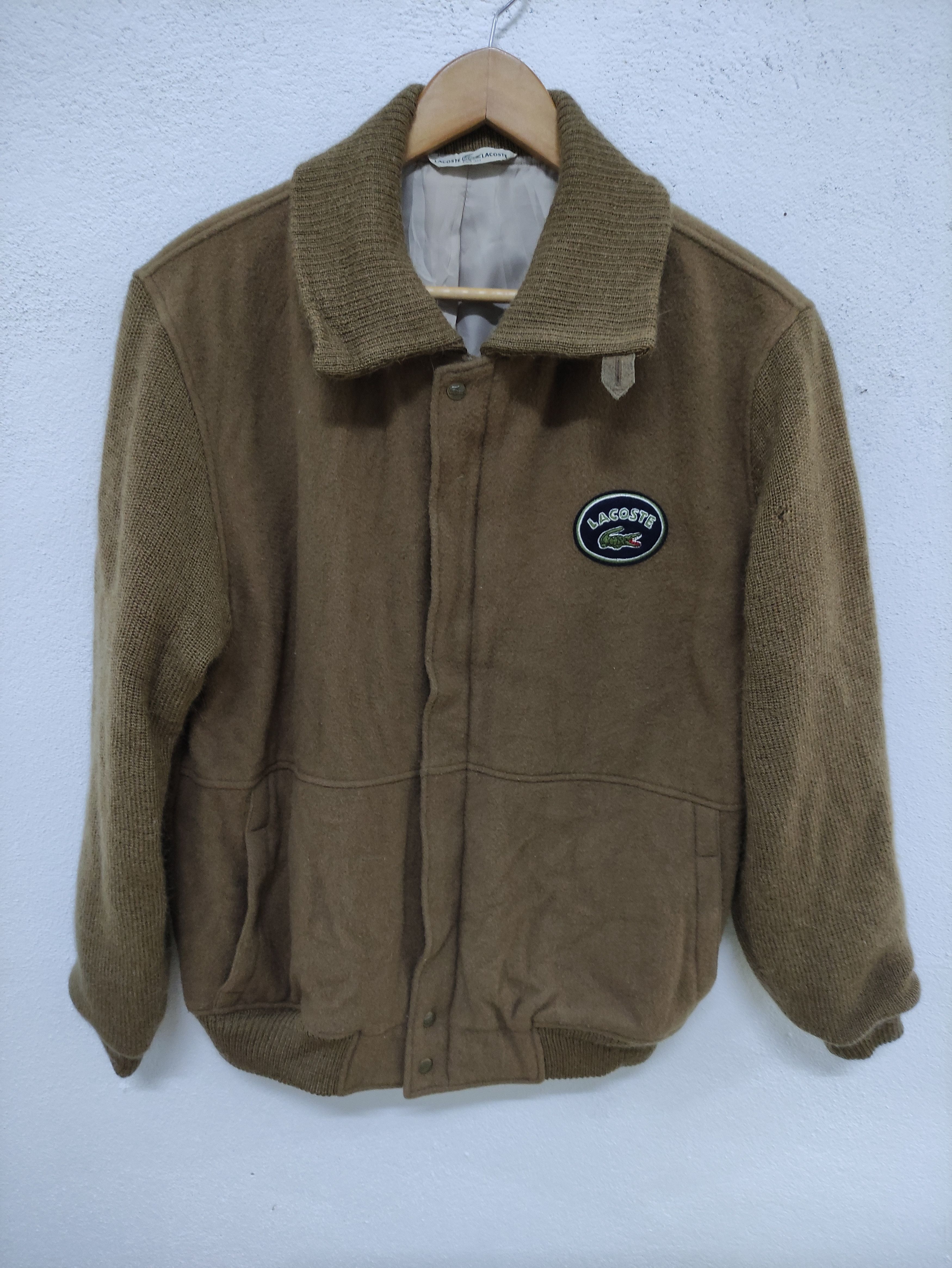 Lacoste × Vintage Vintage Lacoste Zip Up Wool Jacket Size US M / EU 48-50 / 2 - 1 Thumbnail