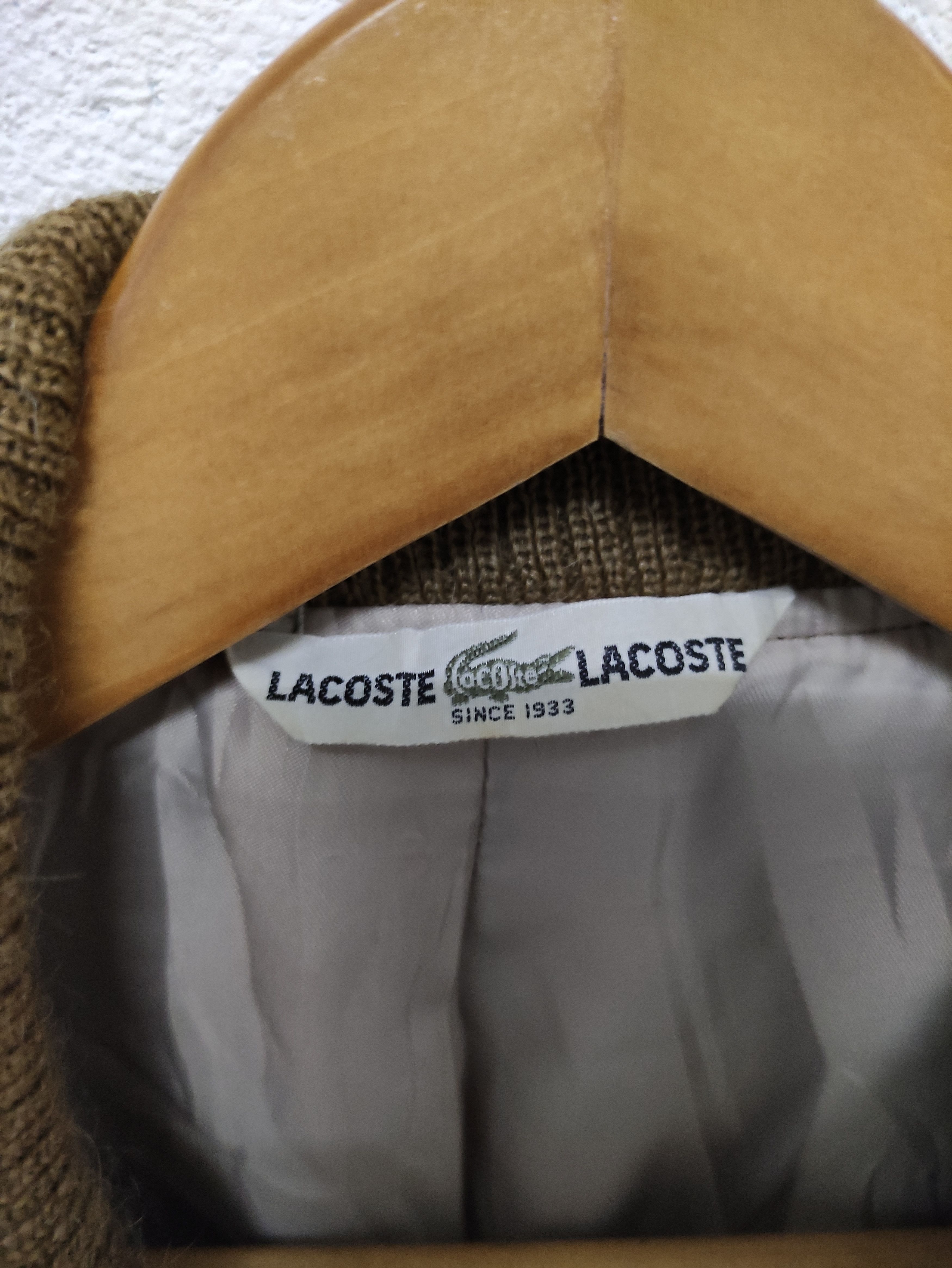 Lacoste × Vintage Vintage Lacoste Zip Up Wool Jacket Size US M / EU 48-50 / 2 - 8 Thumbnail