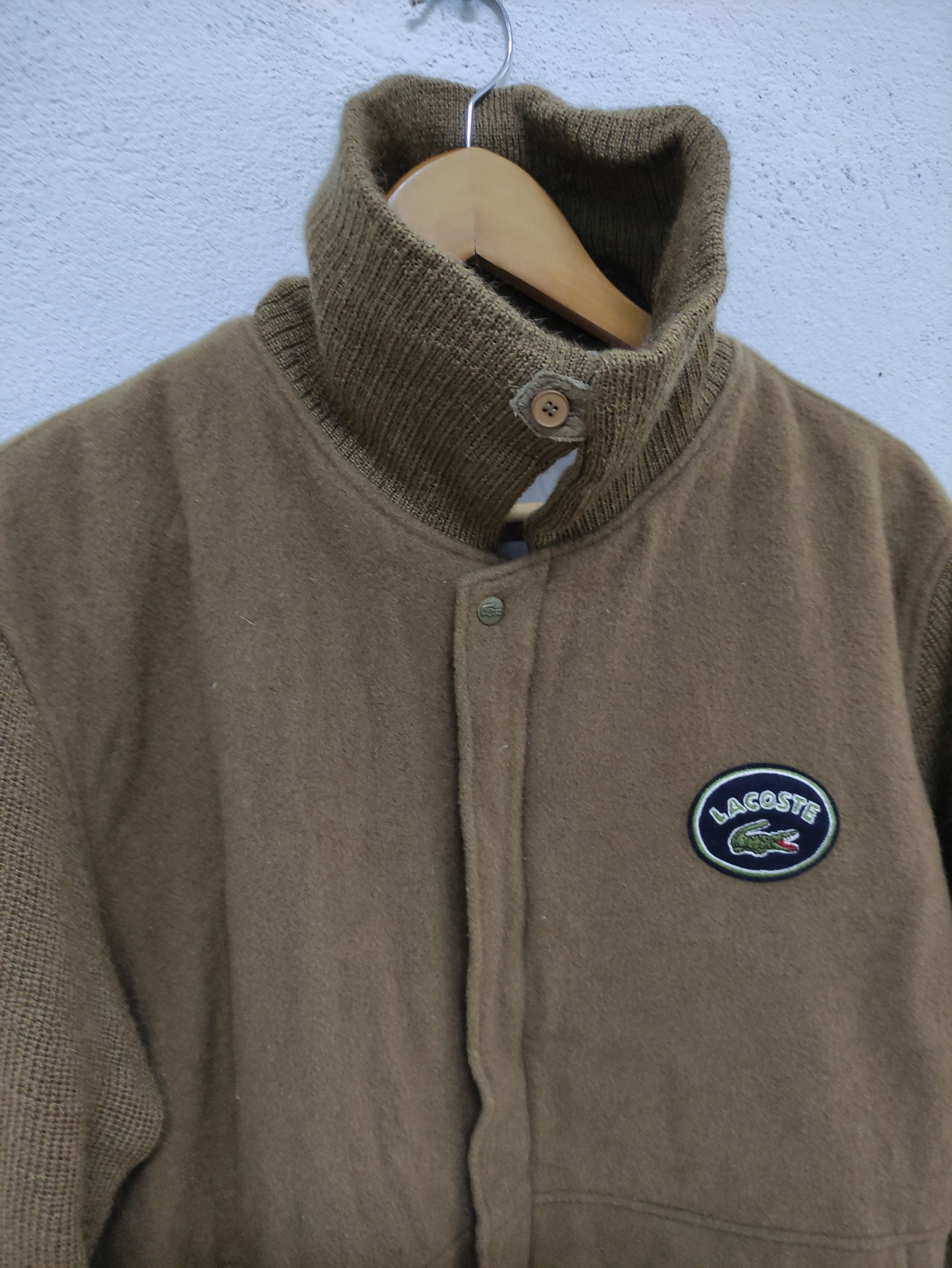 Lacoste × Vintage Vintage Lacoste Zip Up Wool Jacket Size US M / EU 48-50 / 2 - 3 Thumbnail