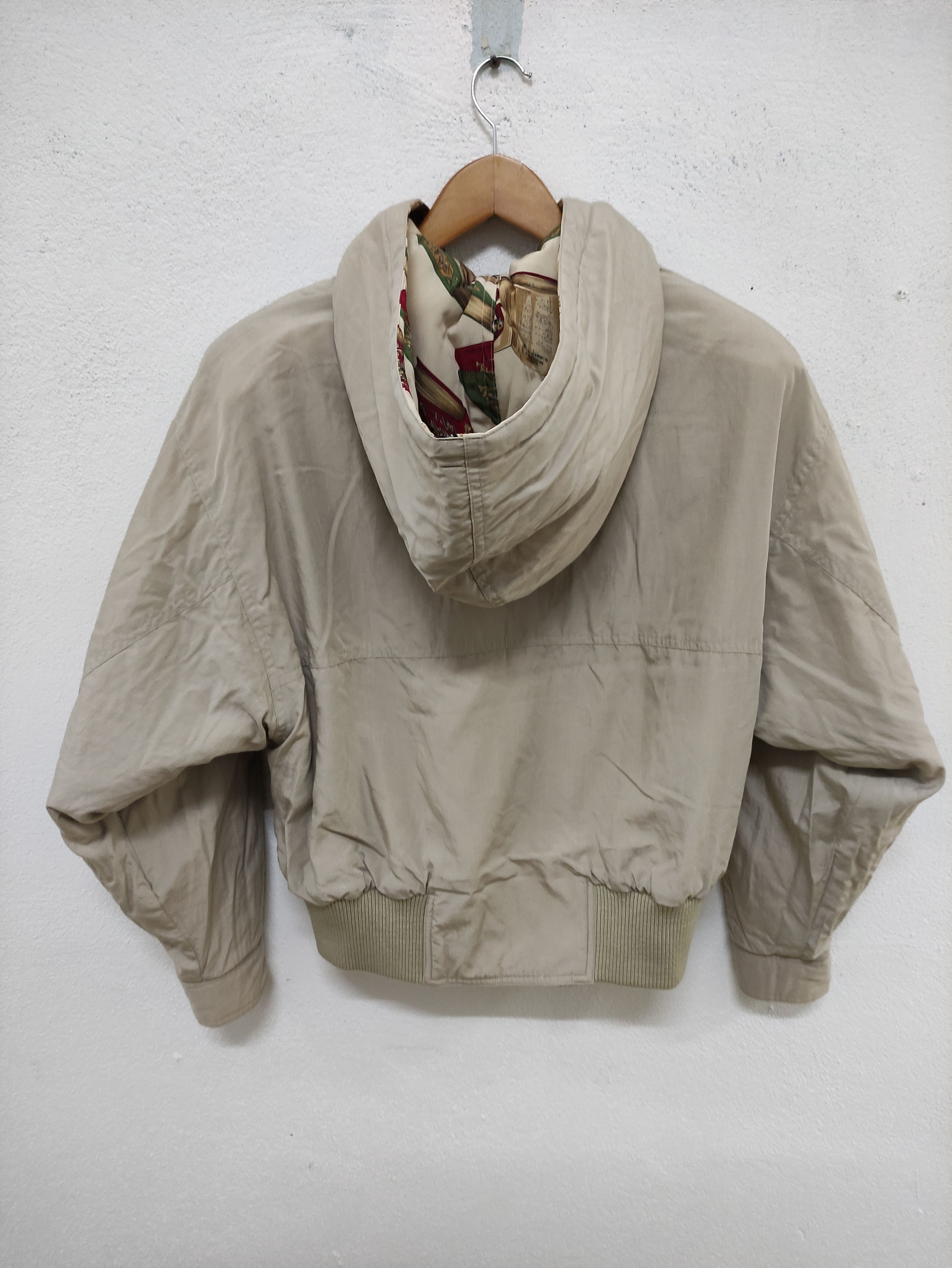 Vintage Vintage Baiou Book Full Print Reversible Bomber Jacket Size M / US 6-8 / IT 42-44 - 5 Thumbnail
