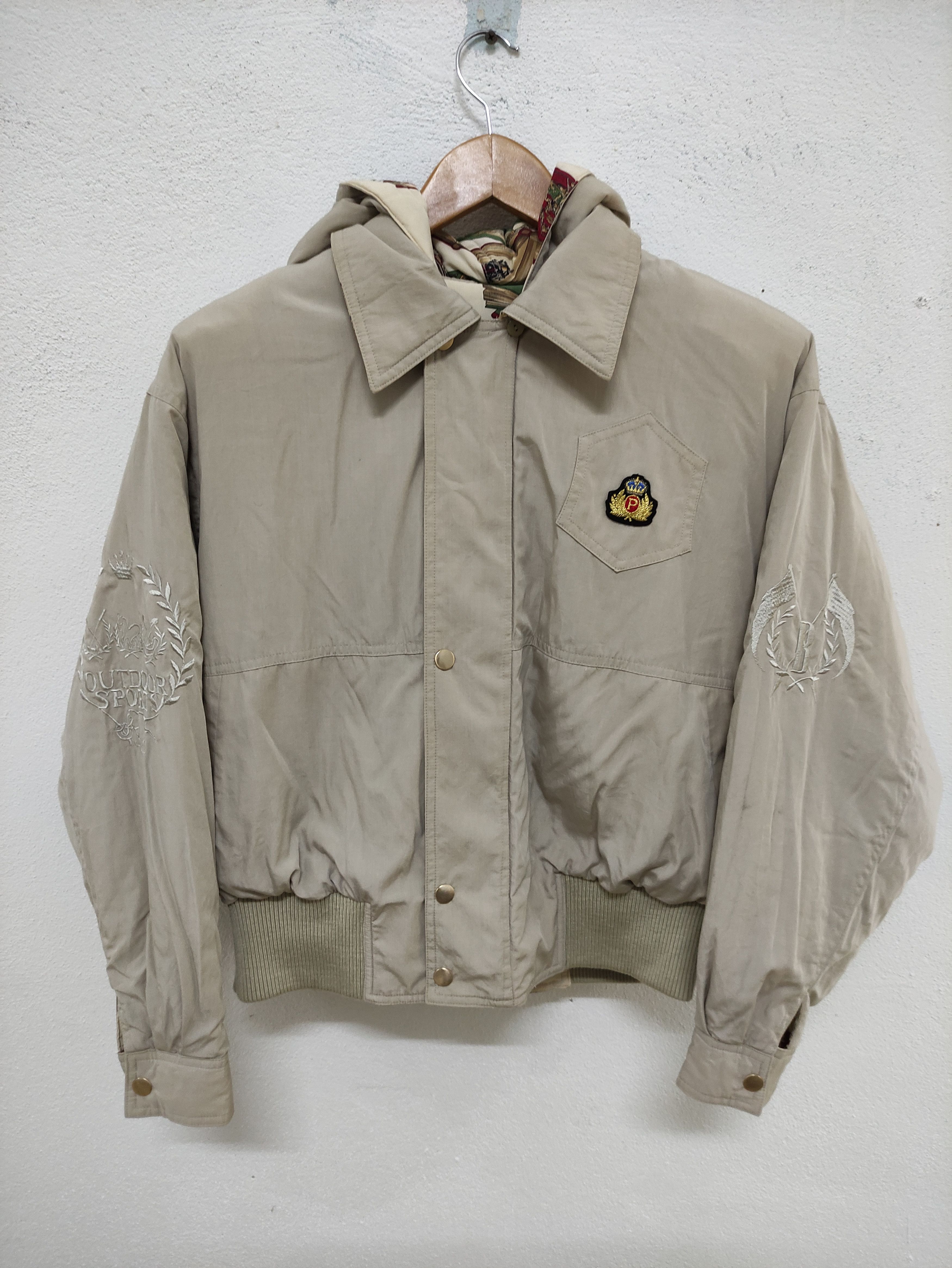 Vintage Vintage Baiou Book Full Print Reversible Bomber Jacket Size M / US 6-8 / IT 42-44 - 4 Thumbnail