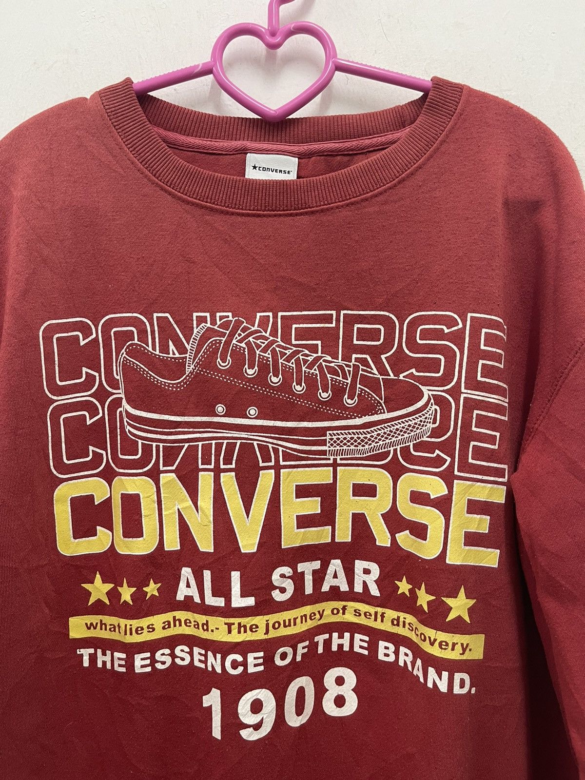 Converse Rare Vintage CONVERSE All Star Chuck Taylor Sweatshirt Size US L / EU 52-54 / 3 - 2 Thumbnail