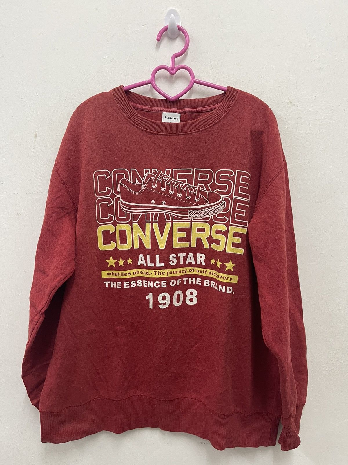 Converse Rare Vintage CONVERSE All Star Chuck Taylor Sweatshirt Size US L / EU 52-54 / 3 - 1 Thumbnail