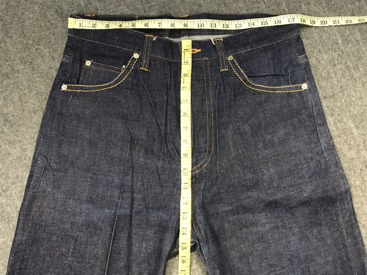 Japanese Brand Swinggin Slily Indigo Denim Buttonfly Straight Cut Selvedge Size US 35 - 13 Thumbnail