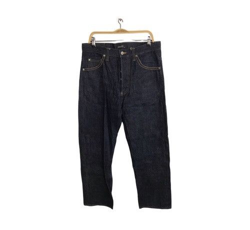Japanese Brand Swinggin Slily Indigo Denim Buttonfly Straight Cut Selvedge Size US 35 - 2 Thumbnail