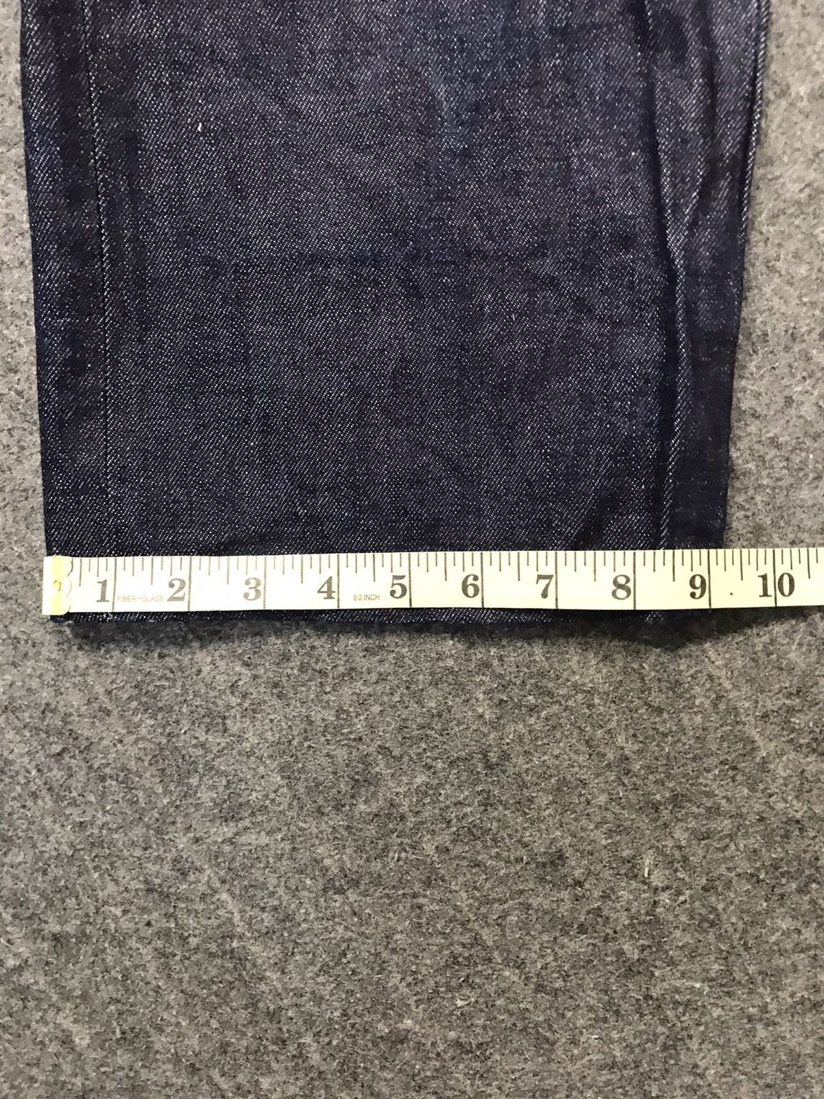 Japanese Brand Swinggin Slily Indigo Denim Buttonfly Straight Cut Selvedge Size US 35 - 16 Thumbnail