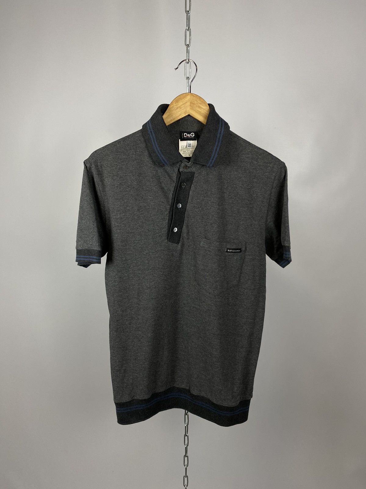 Dolce & Gabbana Dolce&Gabbana luxury polo grey size M Size US M / EU 48-50 / 2 - 1 Thumbnail