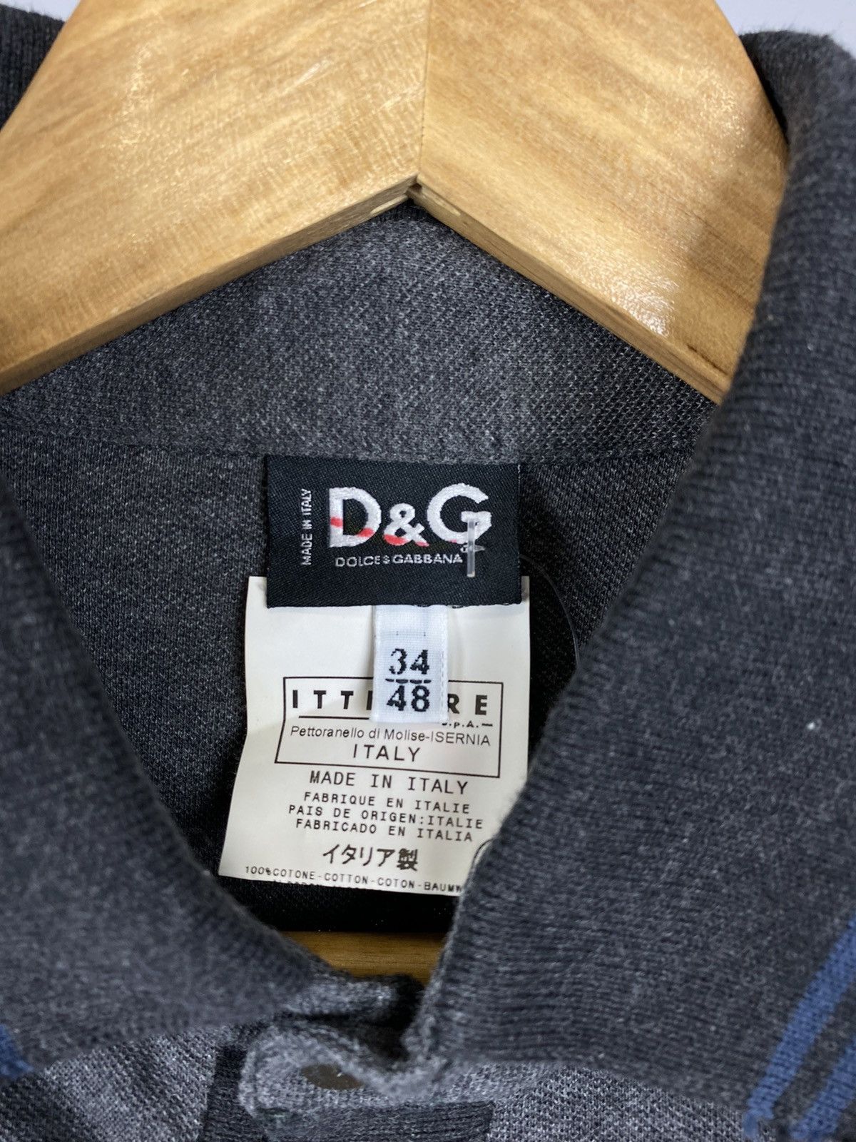 Dolce & Gabbana Dolce&Gabbana luxury polo grey size M Size US M / EU 48-50 / 2 - 3 Thumbnail