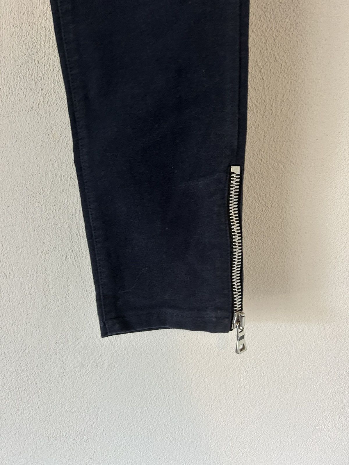 Balmain Navy Zipper Biker Pants Size US 30 / EU 46 - 5 Thumbnail