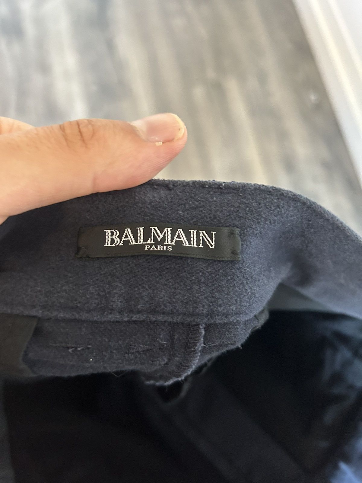Balmain Navy Zipper Biker Pants Size US 30 / EU 46 - 9 Thumbnail