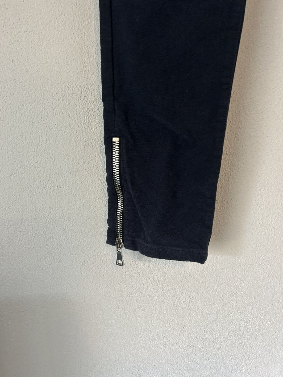 Balmain Navy Zipper Biker Pants Size US 30 / EU 46 - 4 Thumbnail