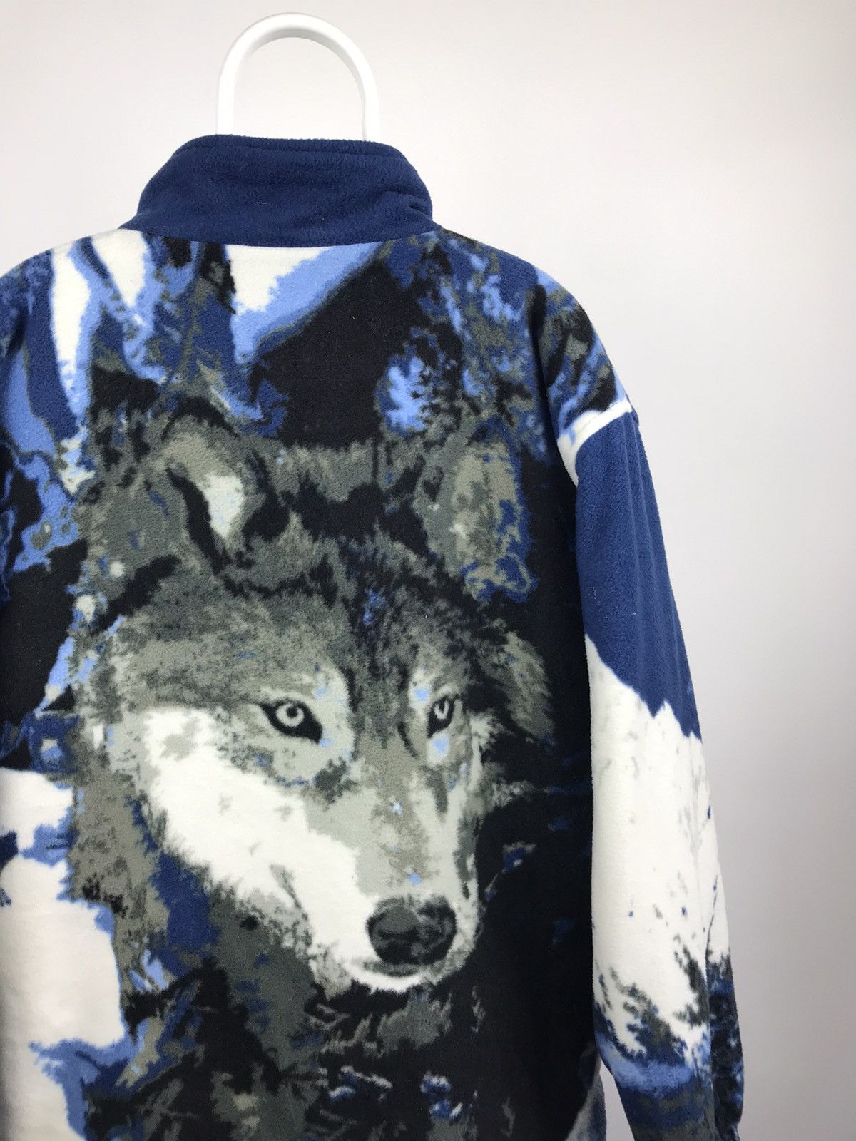 Vintage Vintage Woolf Full Printed Fleece Jacket Boston Size US L / EU 52-54 / 3 - 4 Thumbnail