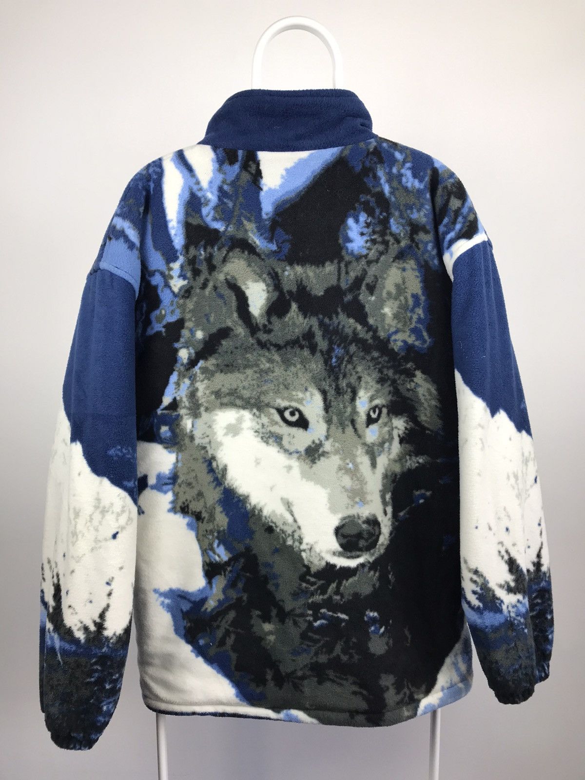 Vintage Vintage Woolf Full Printed Fleece Jacket Boston Size US L / EU 52-54 / 3 - 5 Thumbnail