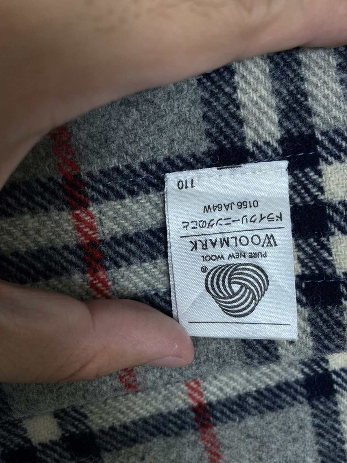 Burberry Rare Vtg Burberrys Wool Scarf Novacheck Embroidery Big Logo Size ONE SIZE - 5 Thumbnail