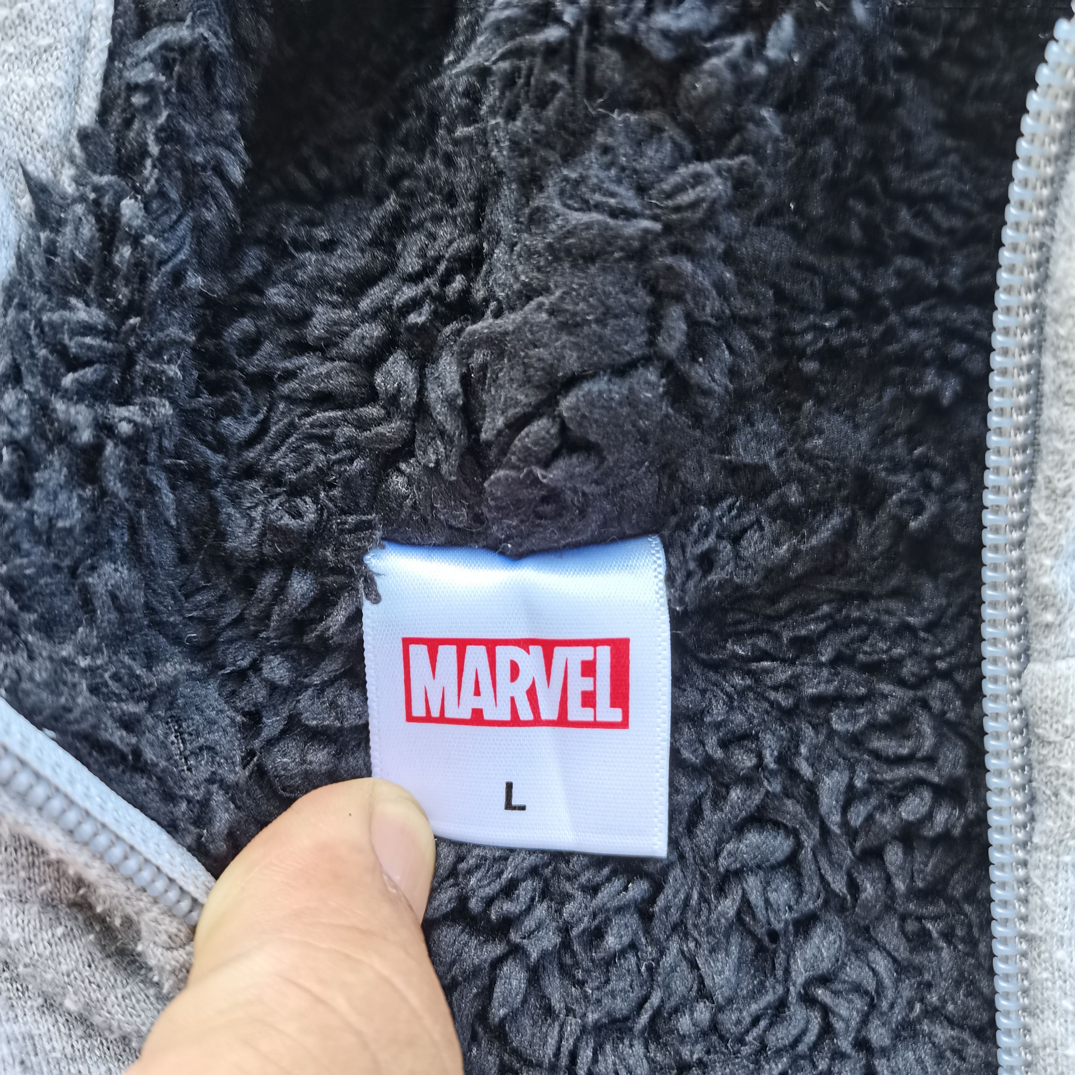 Marvel Comics × Vintage MARVEL Fleece Hoodie Jacket/Sweater Size US L / EU 52-54 / 3 - 12 Thumbnail