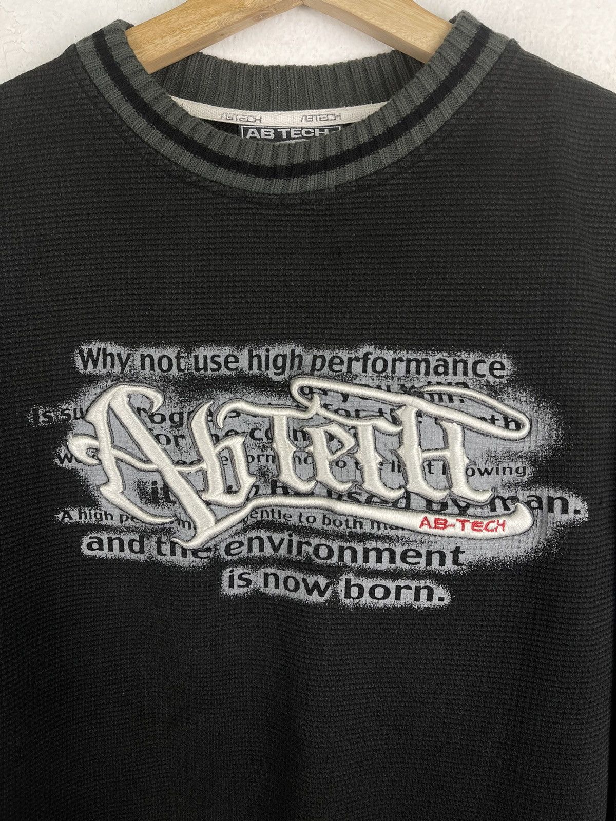 Japanese Brand × Vintage AB-TECH Sport Embroidery Spell Out Crewneck Sweatshirt Size US M / EU 48-50 / 2 - 2 Thumbnail
