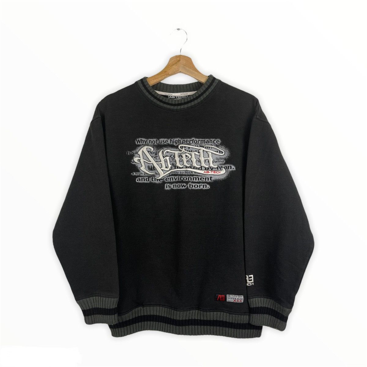 Japanese Brand × Vintage AB-TECH Sport Embroidery Spell Out Crewneck Sweatshirt Size US M / EU 48-50 / 2 - 1 Thumbnail
