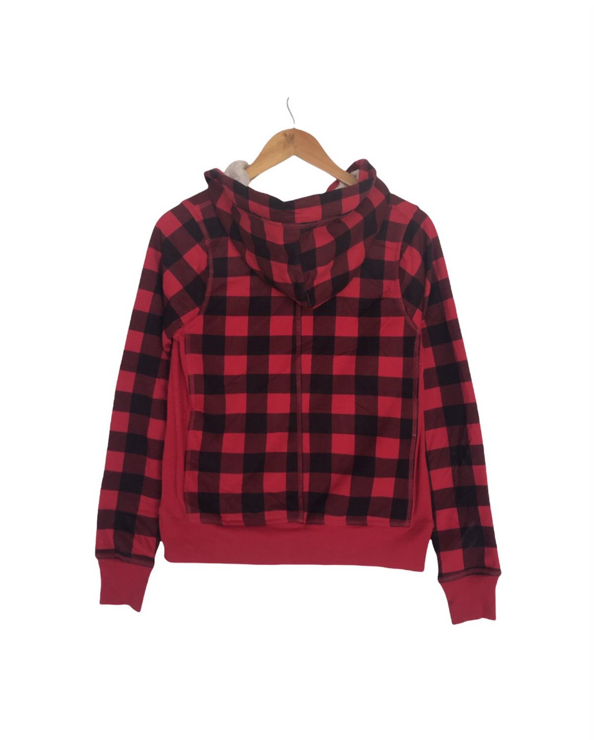 If Six Was Nine Red tartan sherpa hoodie checkered punk style Size US S / EU 44-46 / 1 - 2 Thumbnail