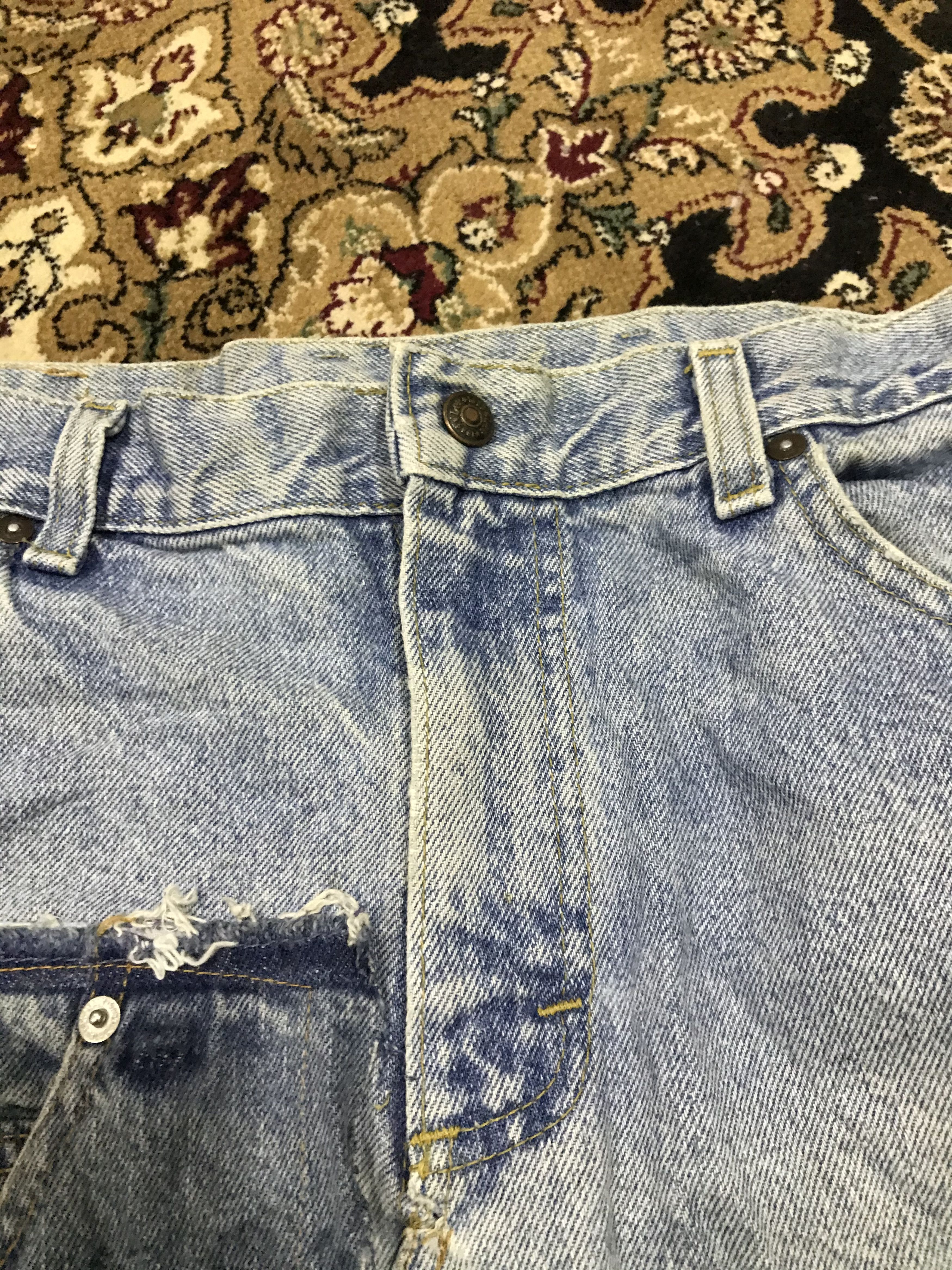 Lee Levi's x LeexOld Navy custom made patchwork skirt Size 32" / US 10 / IT 46 - 21 Thumbnail