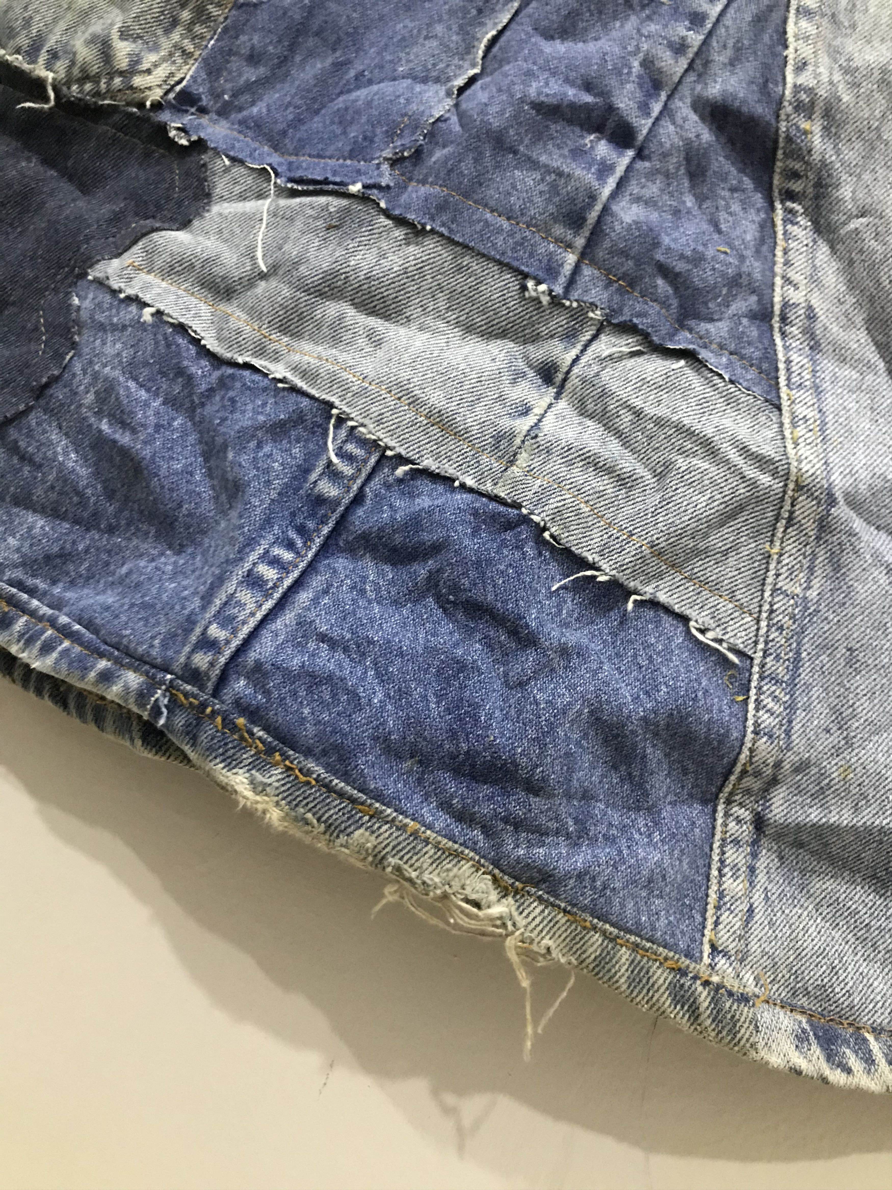 Lee Levi's x LeexOld Navy custom made patchwork skirt Size 32" / US 10 / IT 46 - 14 Thumbnail