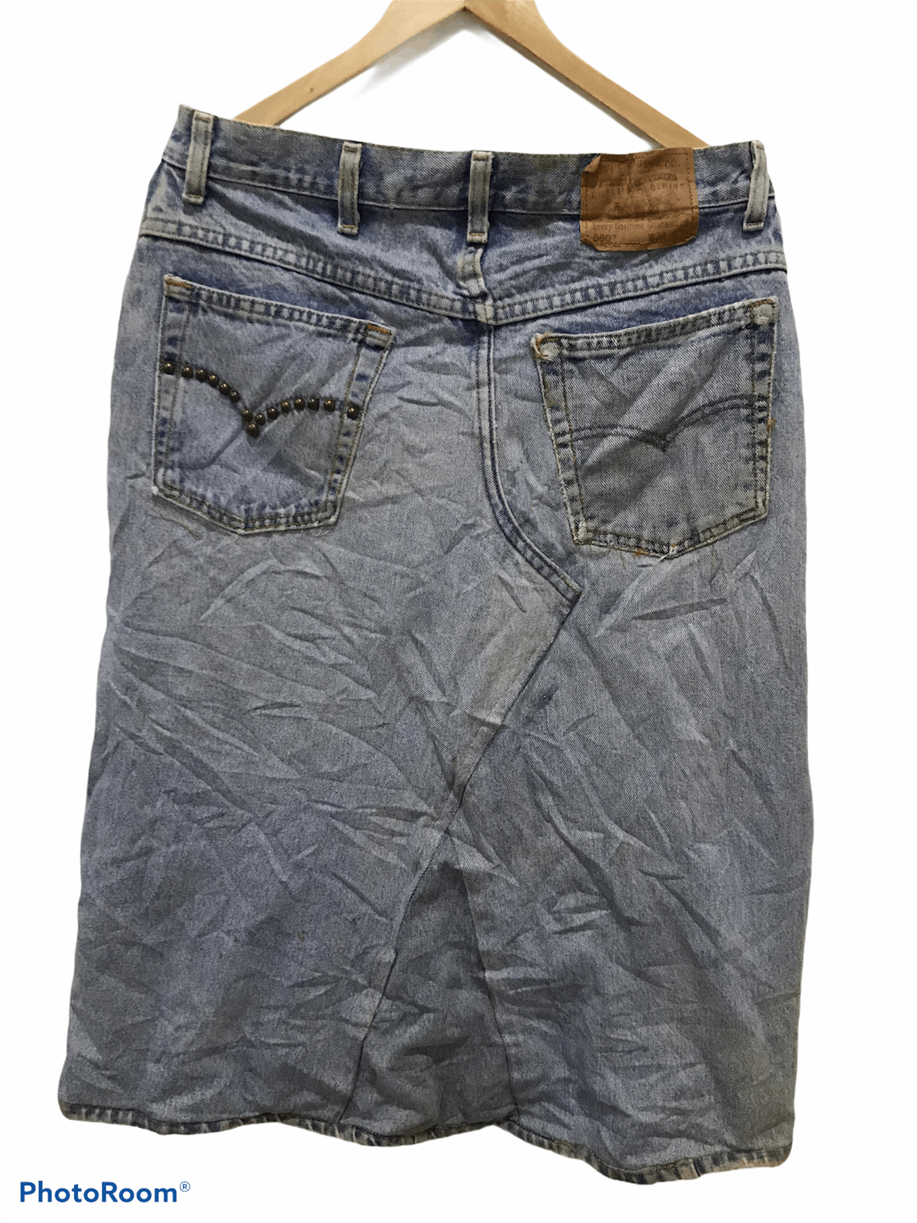 Lee Levi's x LeexOld Navy custom made patchwork skirt Size 32" / US 10 / IT 46 - 2 Thumbnail