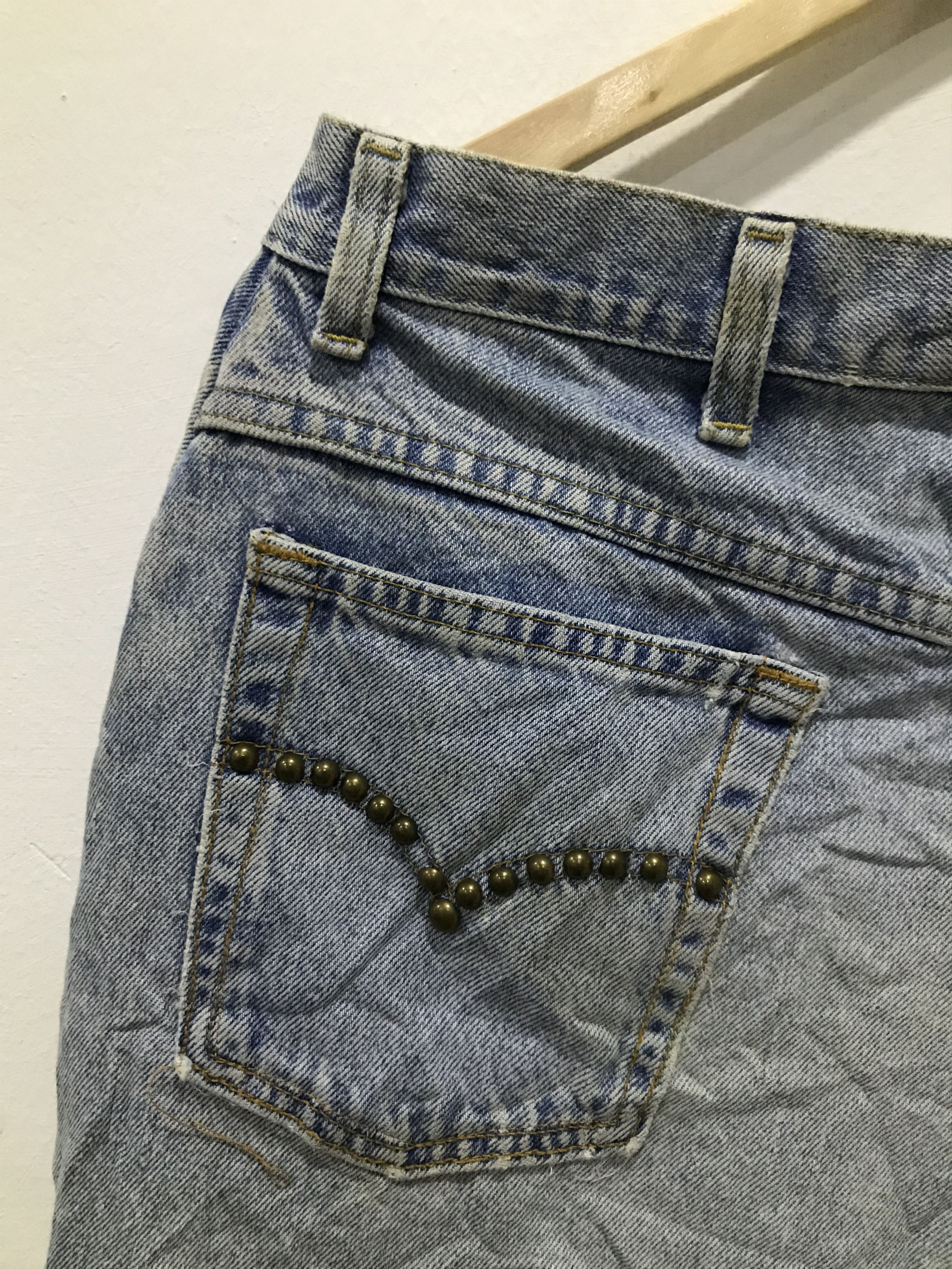 Lee Levi's x LeexOld Navy custom made patchwork skirt Size 32" / US 10 / IT 46 - 17 Thumbnail