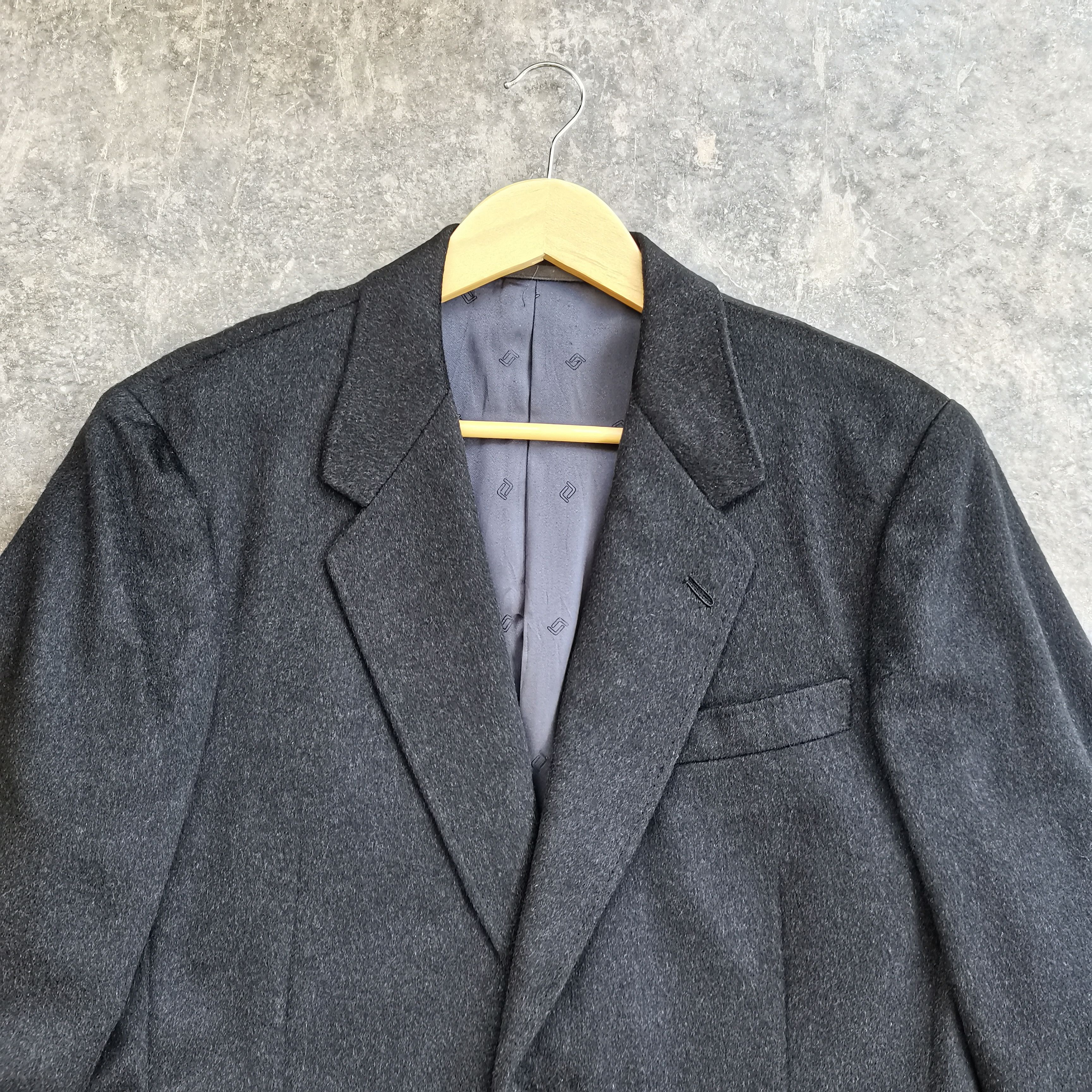 Japanese Brand Vintage TOKYO SHIRAI Pure Cashmere Men Blazers Size 52L - 3 Thumbnail