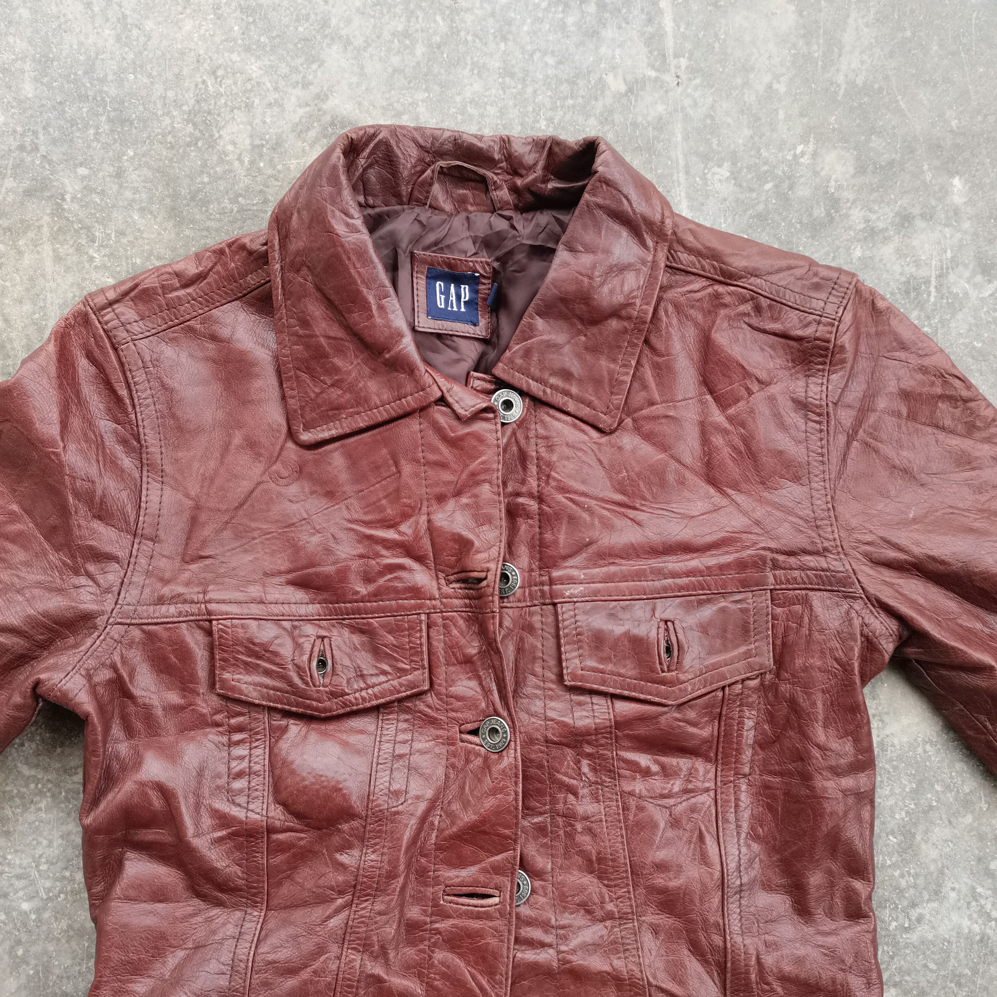 Gap × Vintage 🔥VINTAGE🔥GAP leather jacket Size XS / US 0-2 / IT 36-38 - 2 Thumbnail