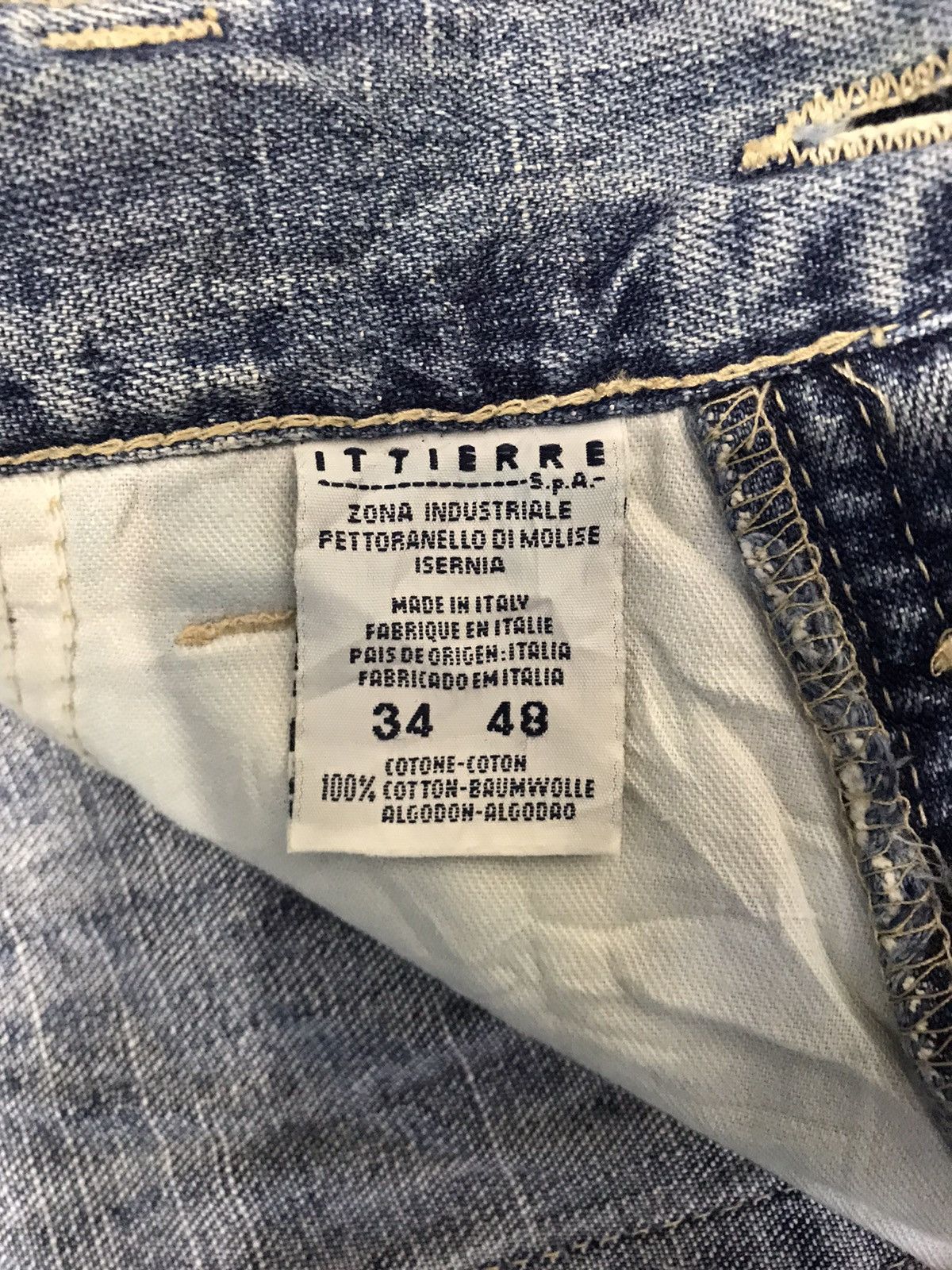 Versace Jeans Couture Versace Jeans Couture Ittierre Straight Cut Buttonfly Denim Size US 31 - 10 Thumbnail