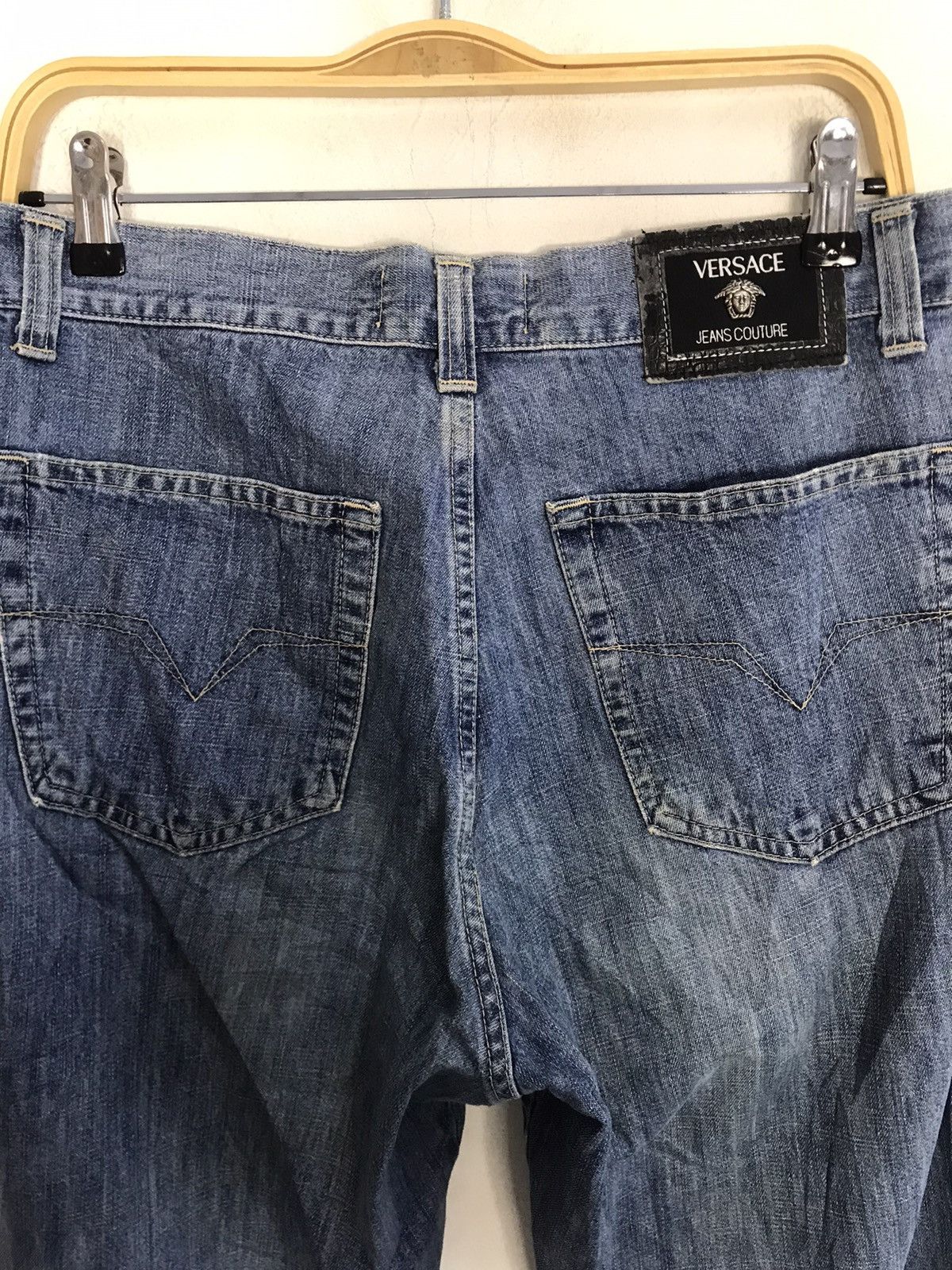 Versace Jeans Couture Versace Jeans Couture Ittierre Straight Cut Buttonfly Denim Size US 31 - 5 Thumbnail