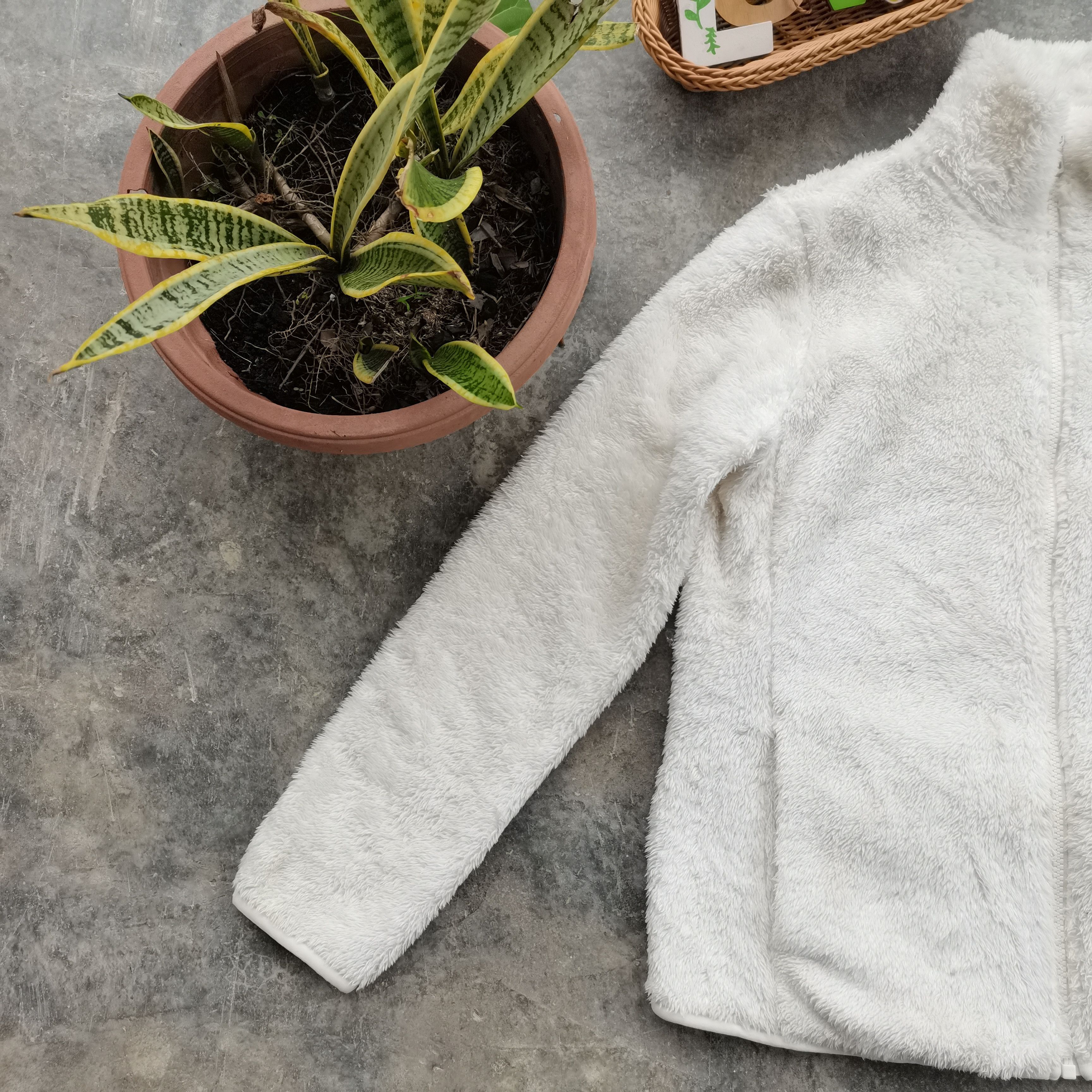 Japanese Brand × Uniqlo × Vintage UNIQLO Fleece Zipper Up Jacket Size L / US 10 / IT 46 - 4 Thumbnail