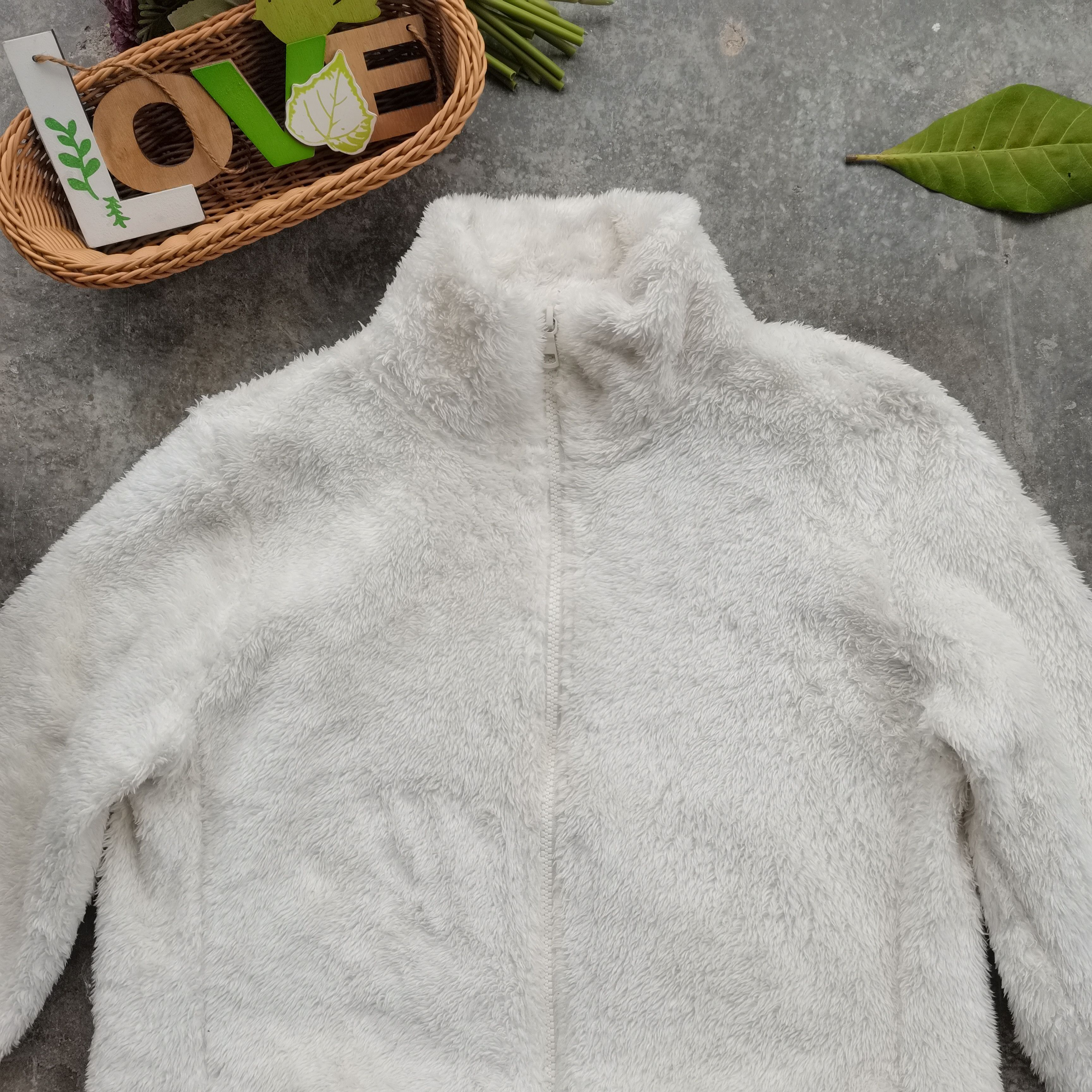 Japanese Brand × Uniqlo × Vintage UNIQLO Fleece Zipper Up Jacket Size L / US 10 / IT 46 - 2 Thumbnail