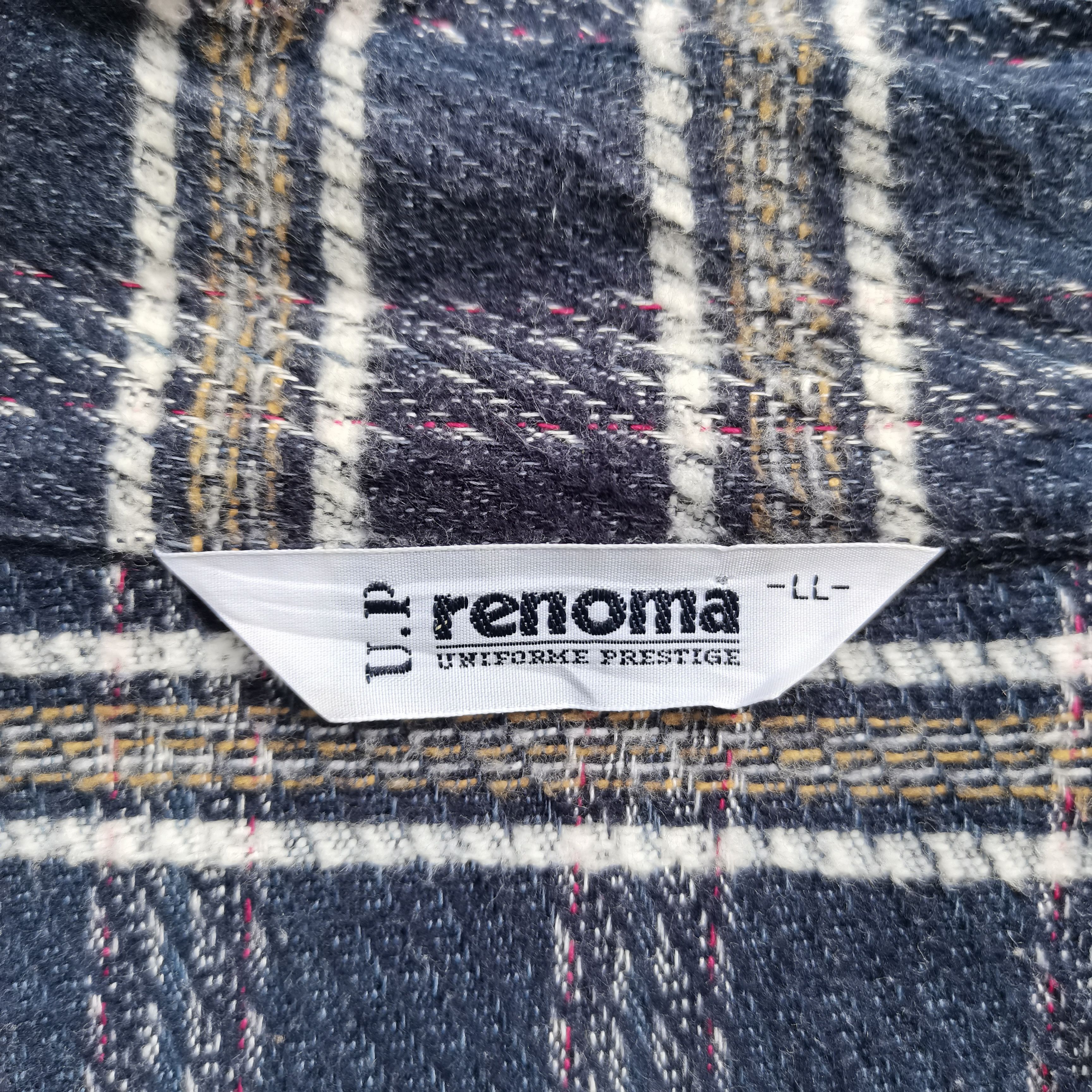 Homespun Knitwear × Renoma × Vintage Vintage RENOMA Plaid Stripes Button Up Knitwear Size US XXL / EU 58 / 5 - 11 Thumbnail